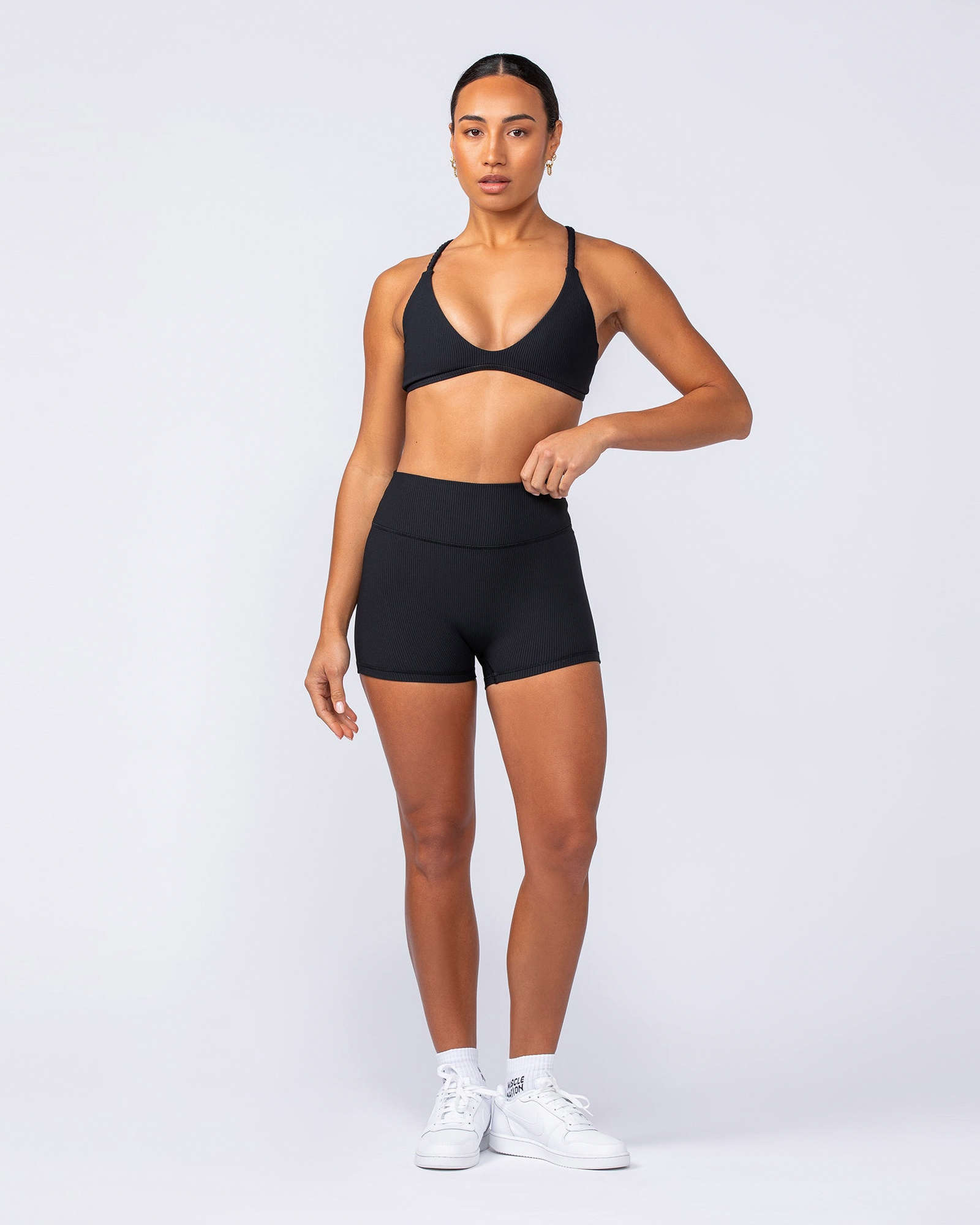 Breeze Rib Bralette - Black