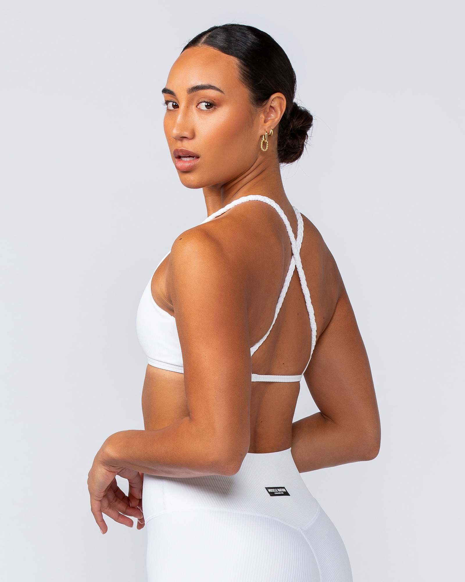 Breeze Rib Bralette - White