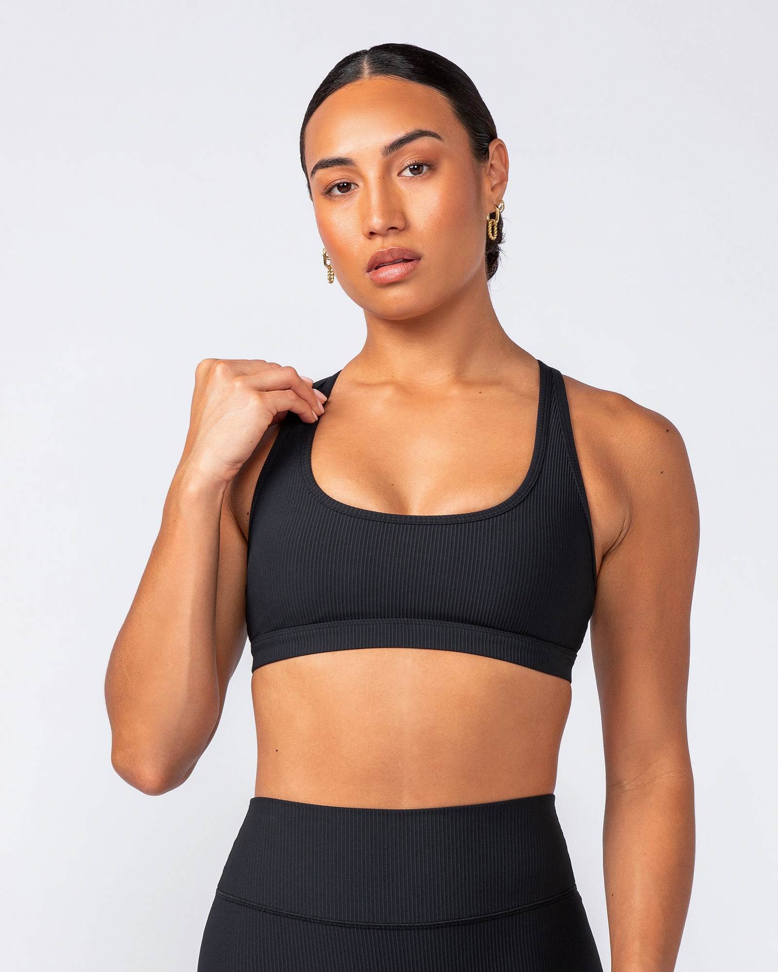 Drew Rib Bra - Black