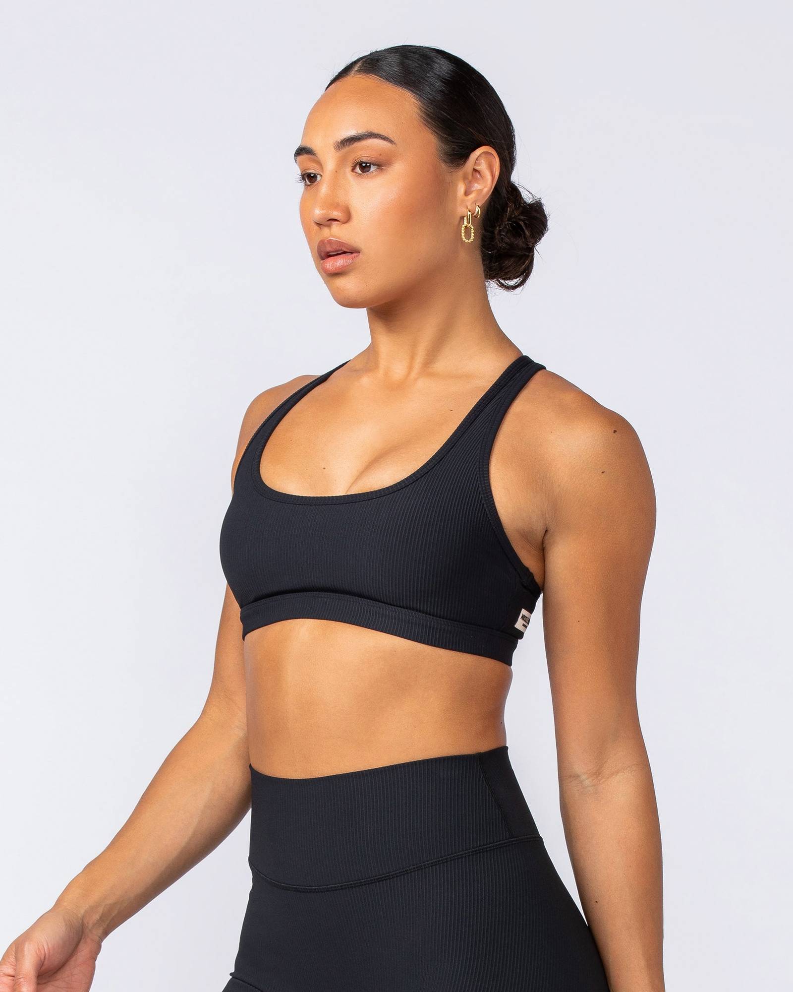 Drew Rib Bra - Black