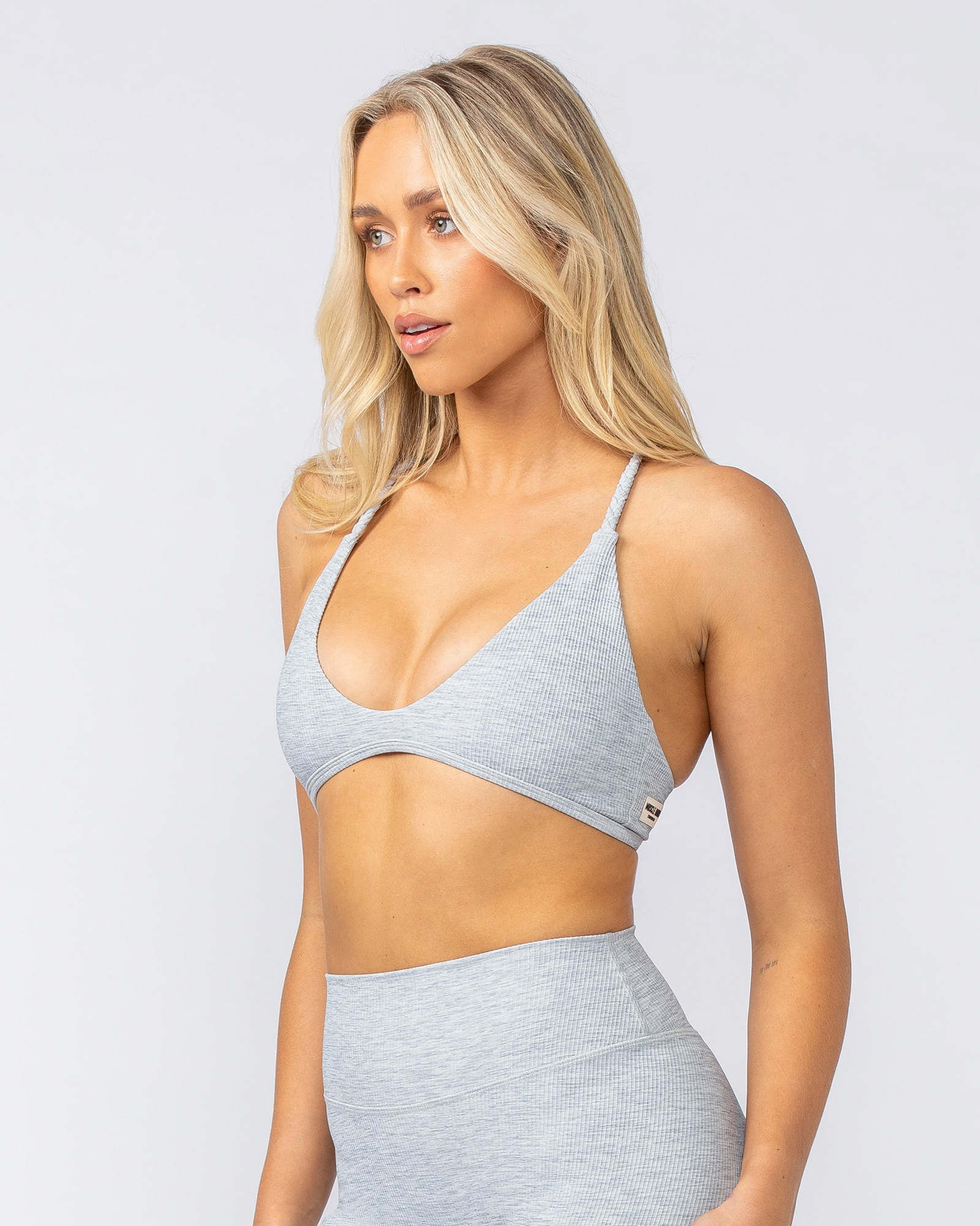 Breeze Rib Bralette - Grey Marl