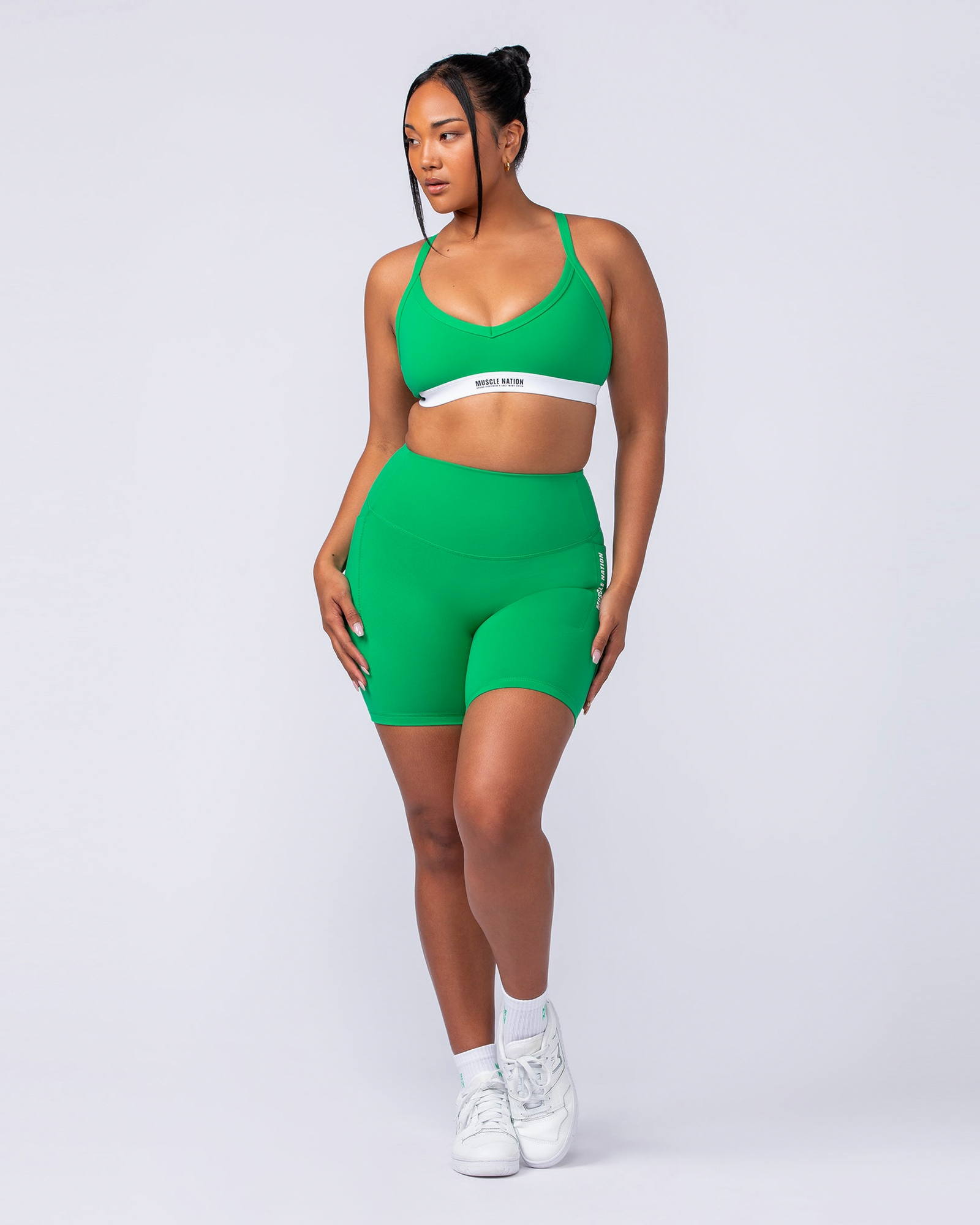 Core Pocket Bike Shorts - Clover