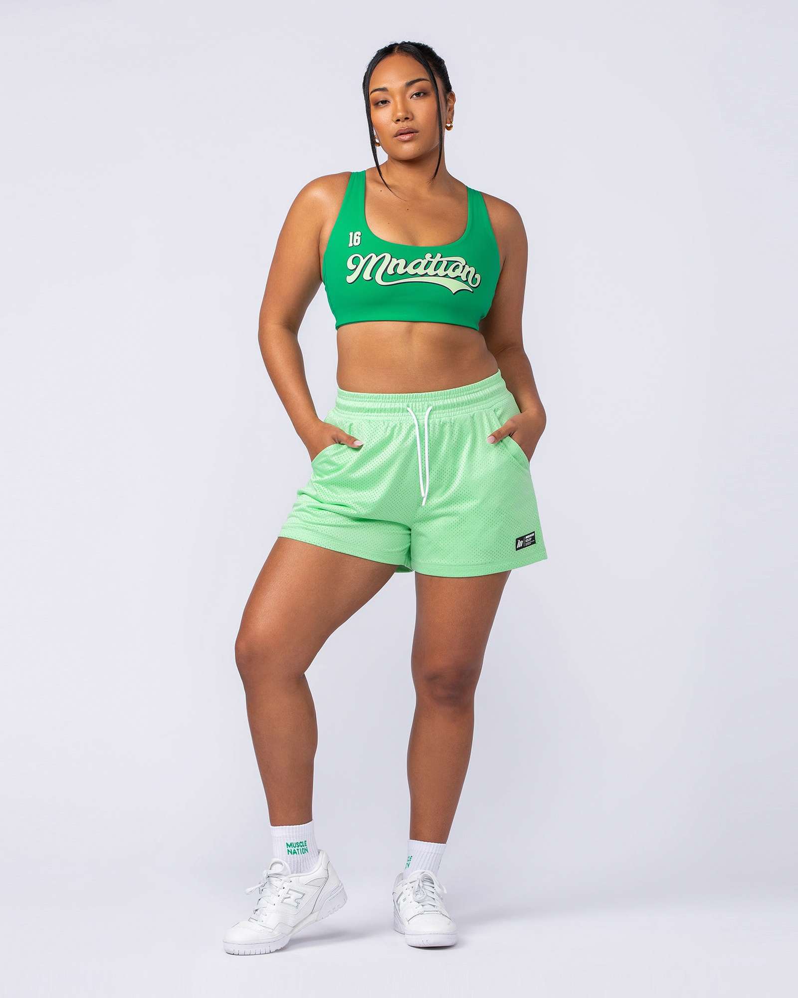 Hoops 3" Shorts - Lime Splice