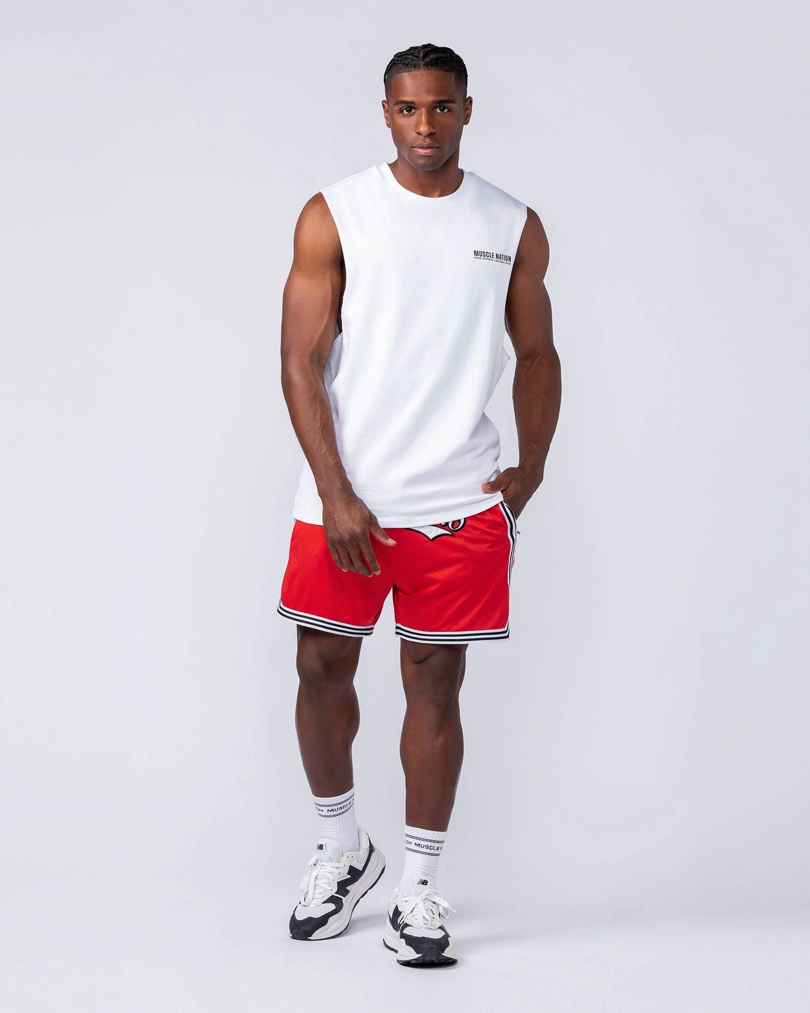 Stadium Basketball 5" Shorts - Chilli