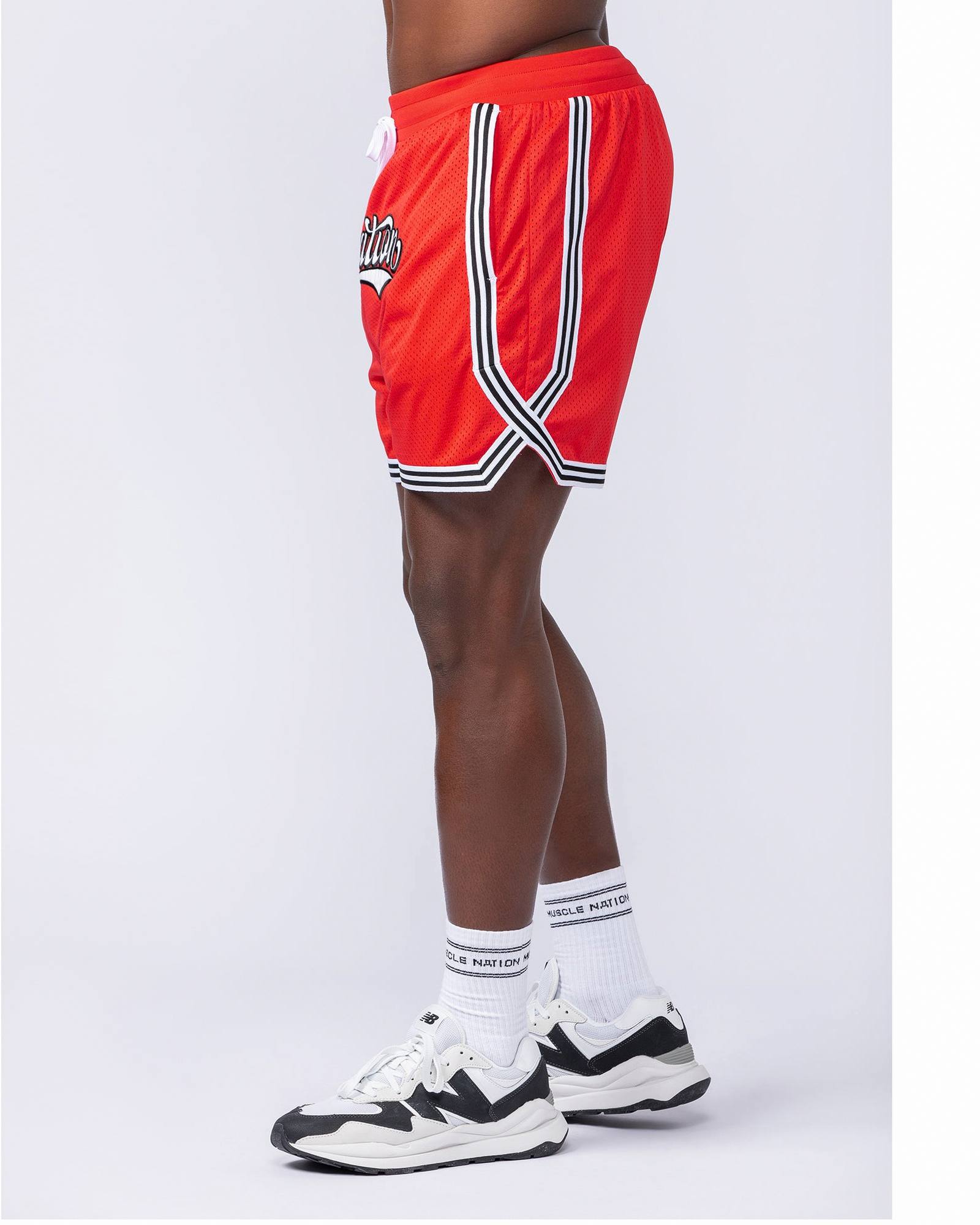 Stadium Basketball 5" Shorts - Chilli