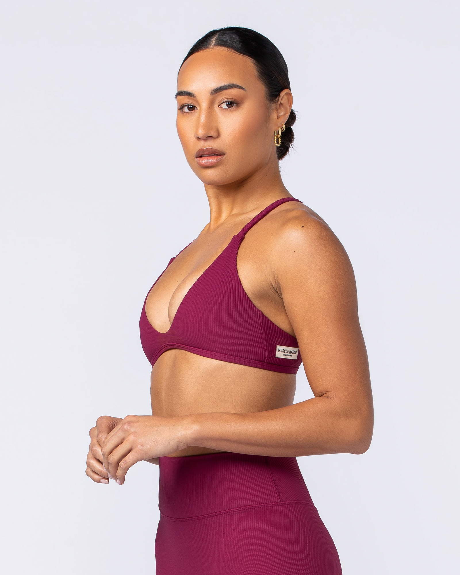 Breeze Rib Bralette - Rose Bud
