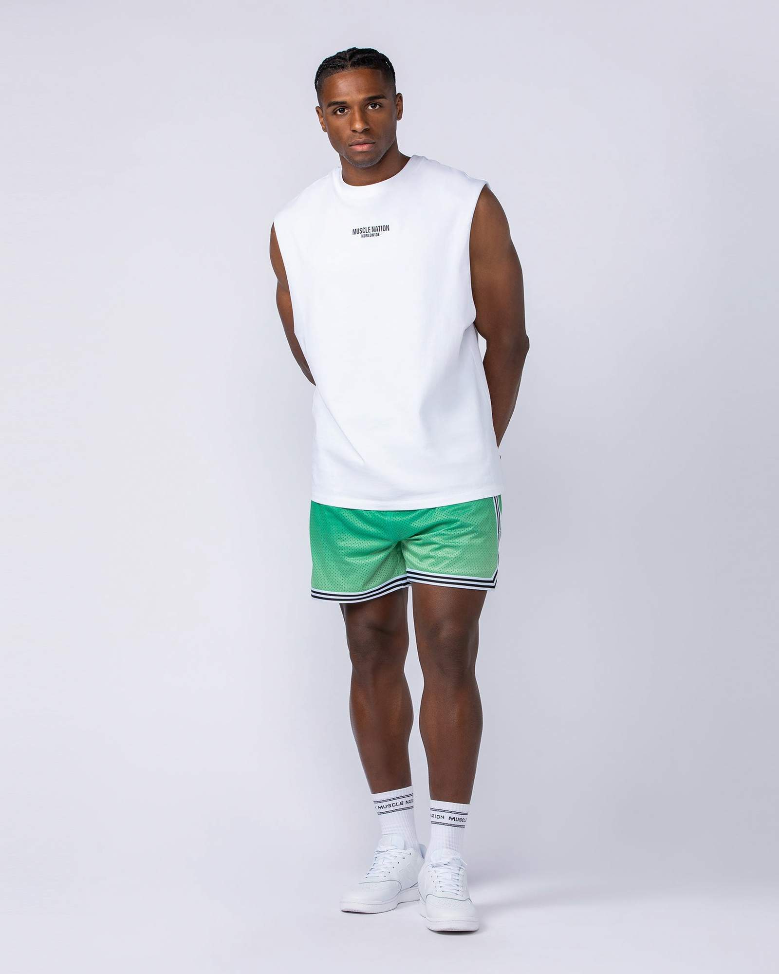 Stadium Basketball 5" Shorts - Clover Ombre Print