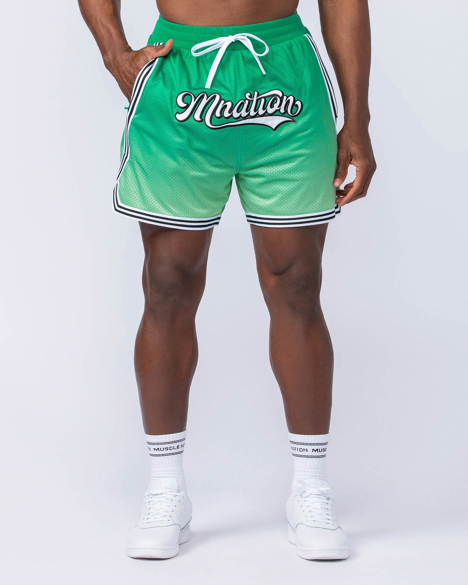Stadium Basketball 5" Shorts - Clover Ombre Print