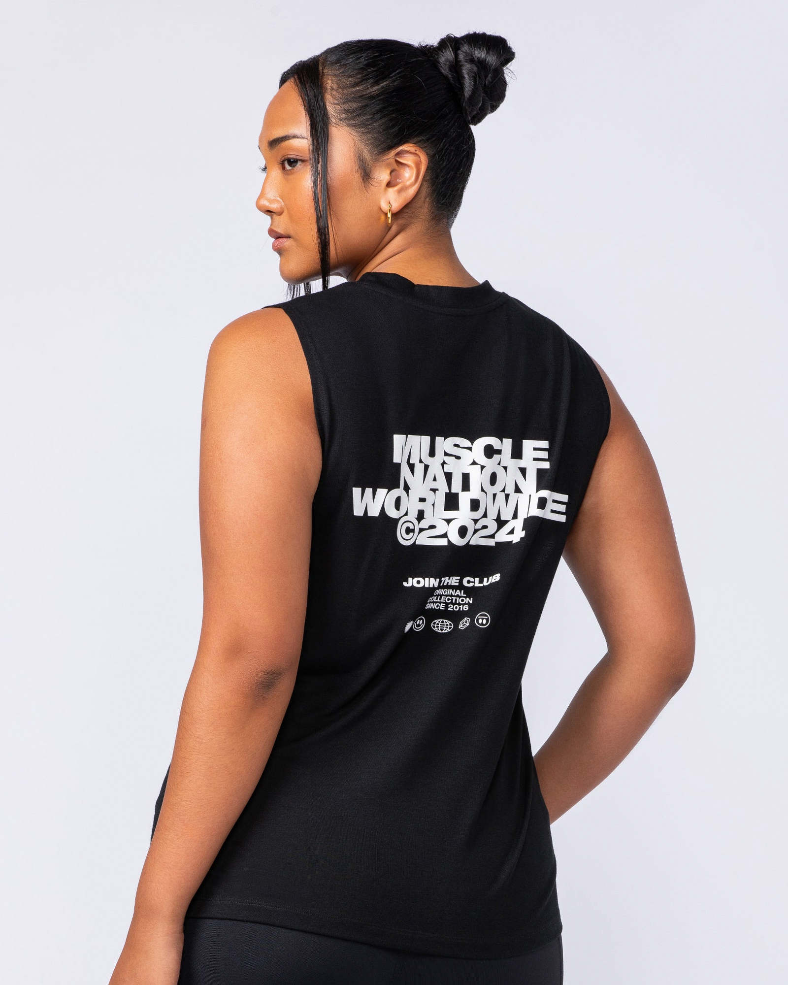 Global Drop Arm Tank - Black