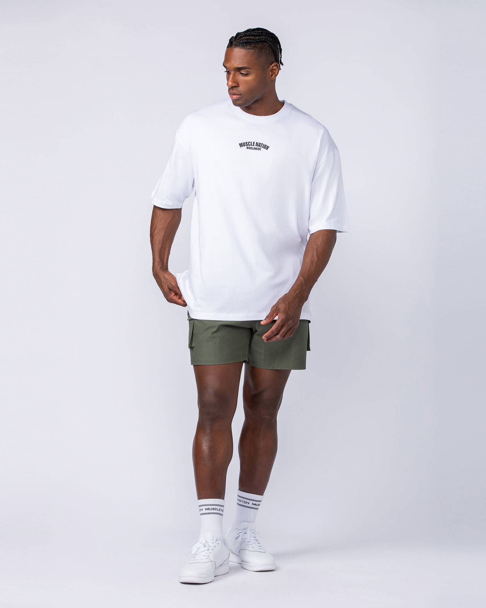 Daily Cargo 5" Shorts - Dark Khaki (Silicon Logo)