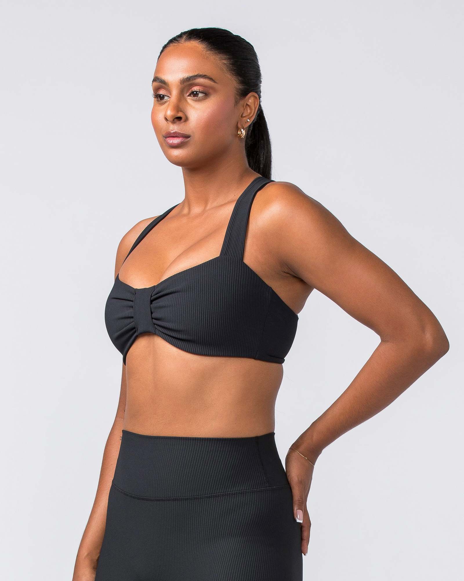 Lush Rib Bralette - Black