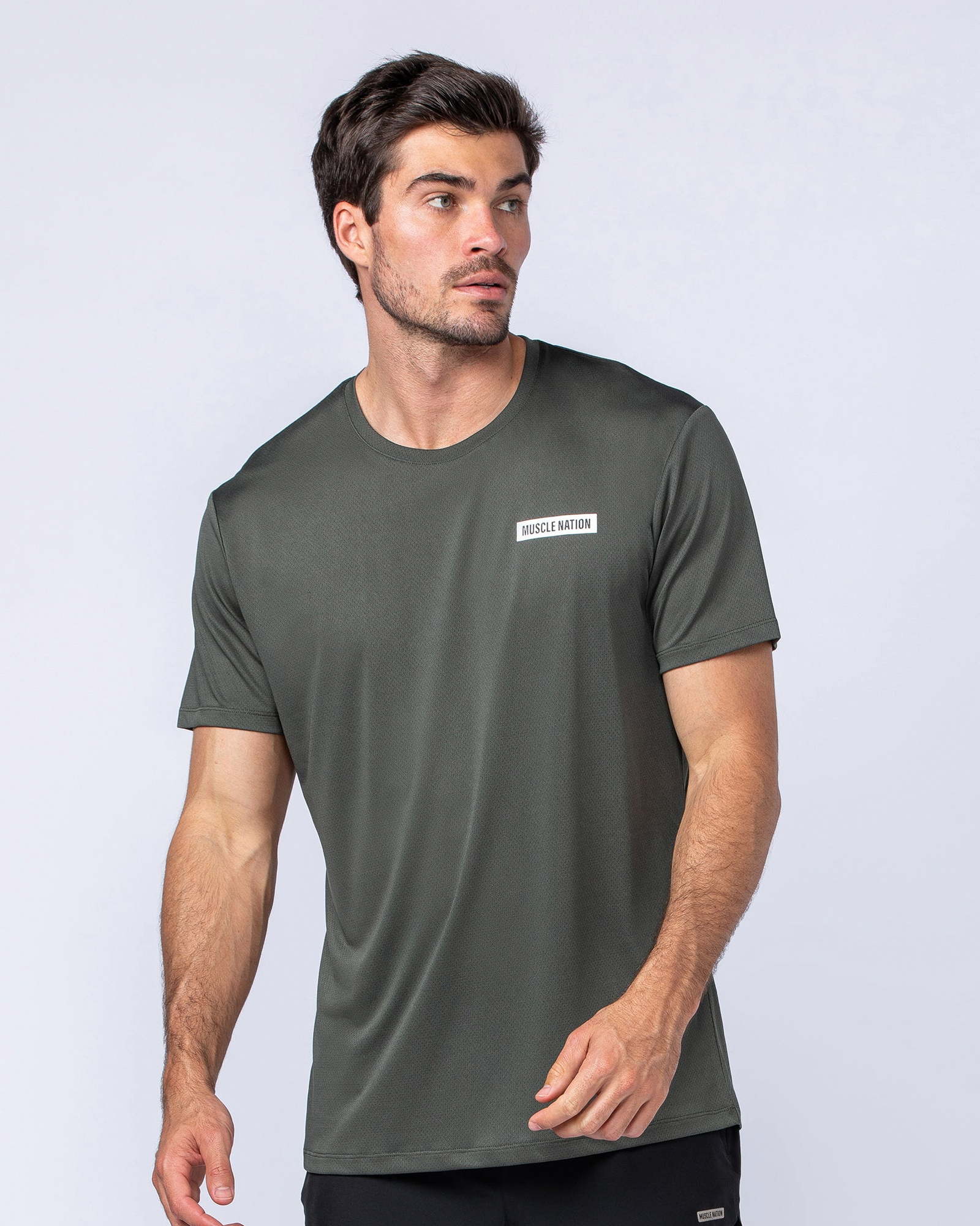 Relaxed Active Tee - Dark Khaki