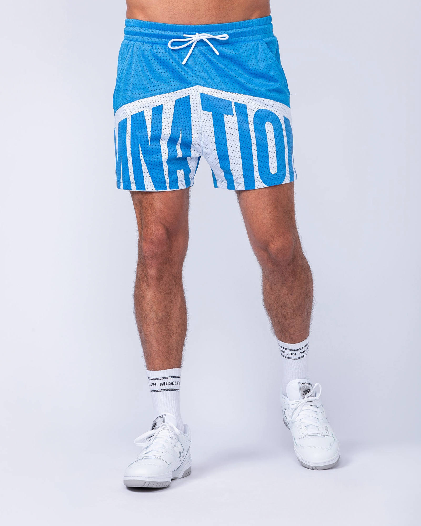 MNation Lay Up 3.5" Shorts - Azure Blue