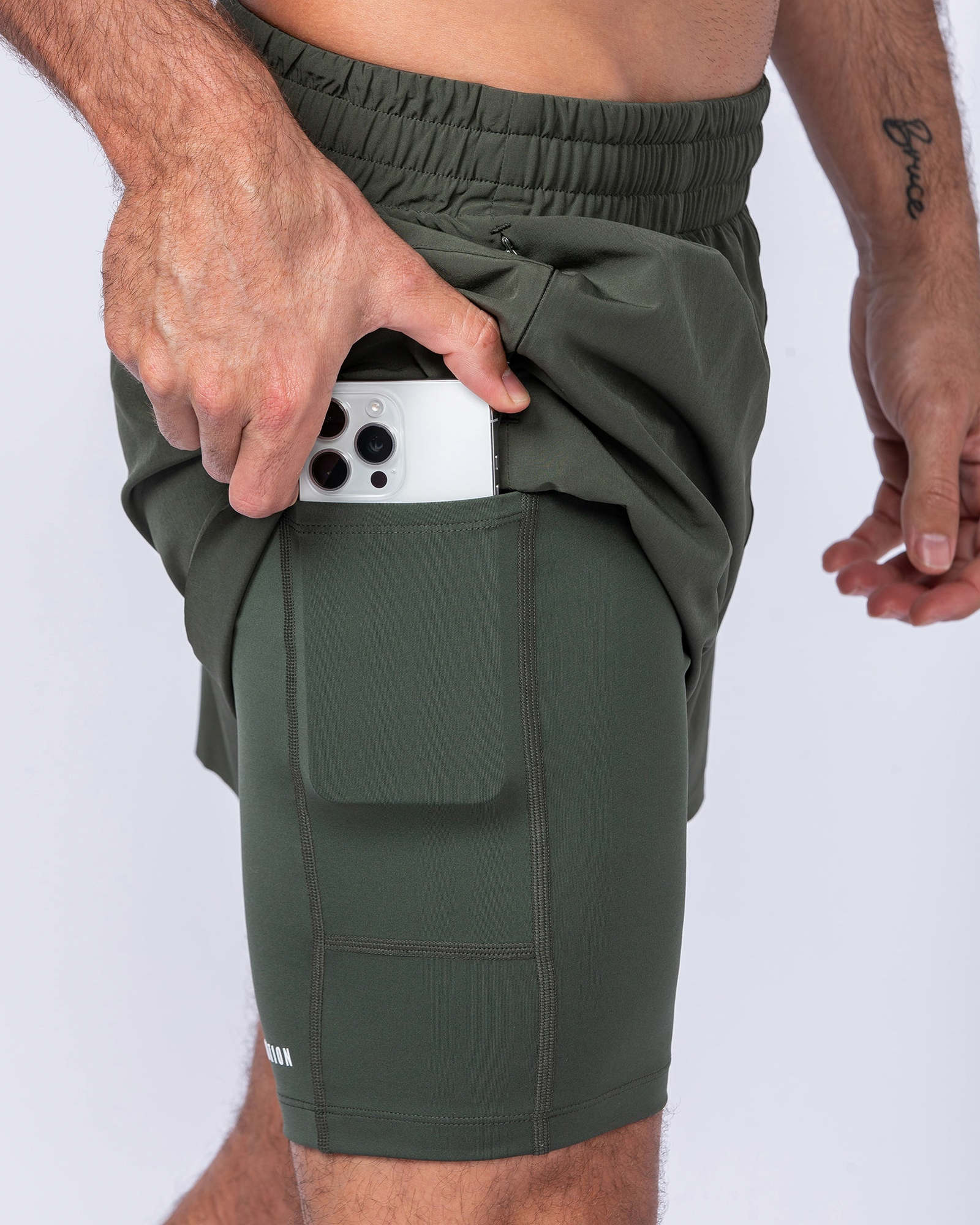 Hybrid 3" Shorts - Dark Khaki