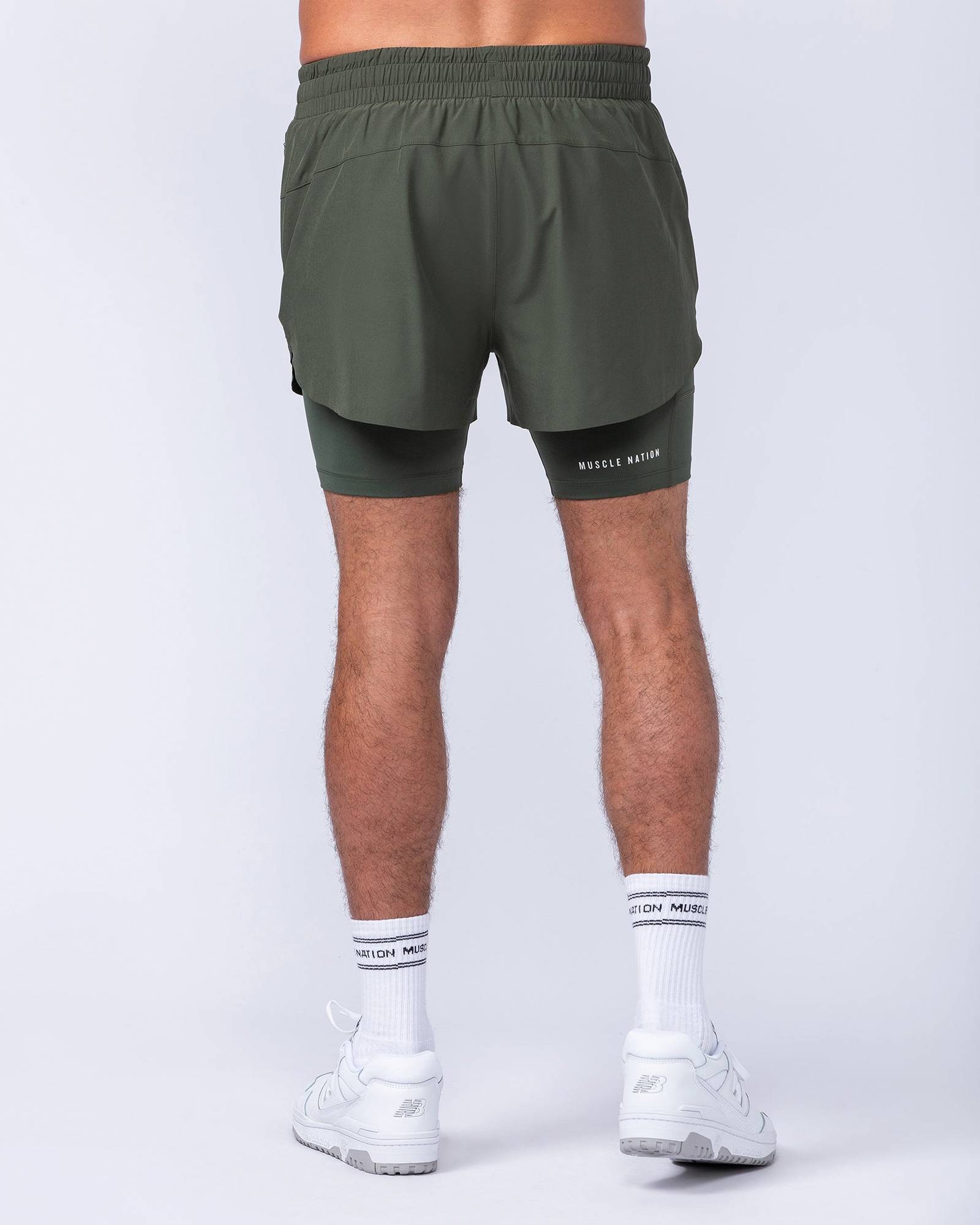 Hybrid 3" Shorts - Dark Khaki
