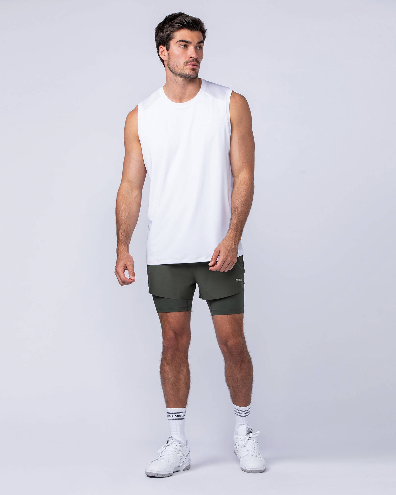 Hybrid 3" Shorts - Dark Khaki