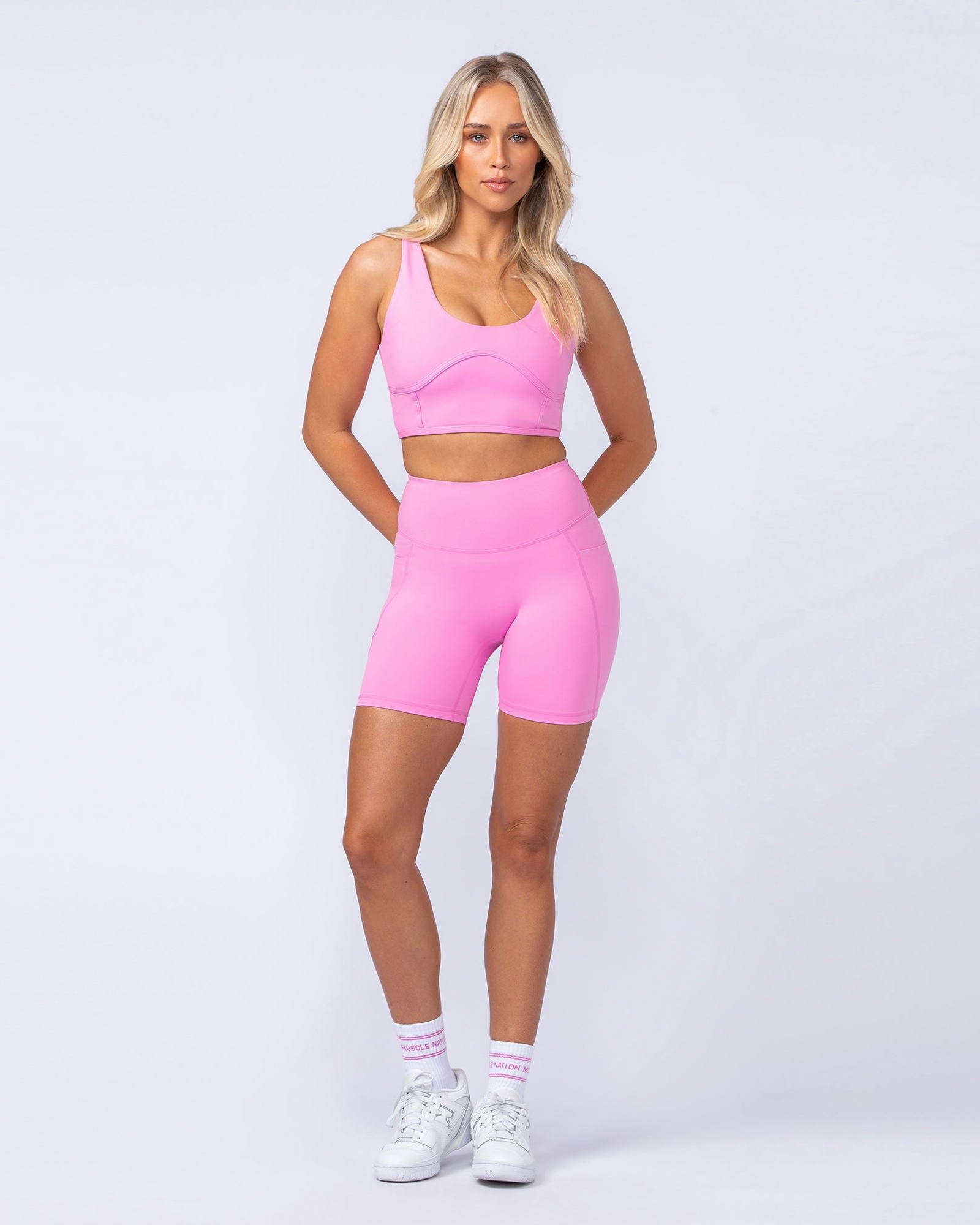 Limitless Longline Bra - Hollywood Pink