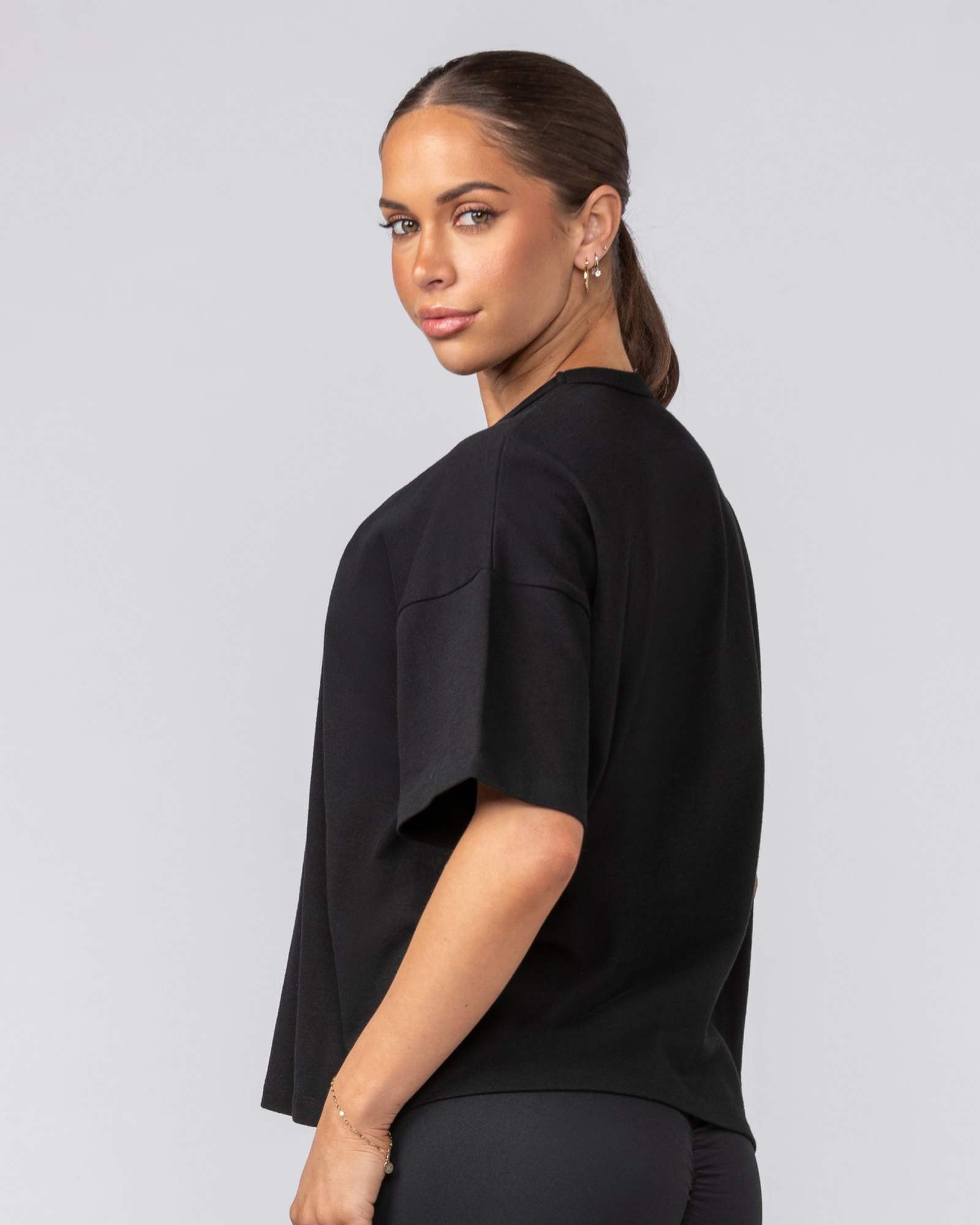 Boxy Fit Tee - Black