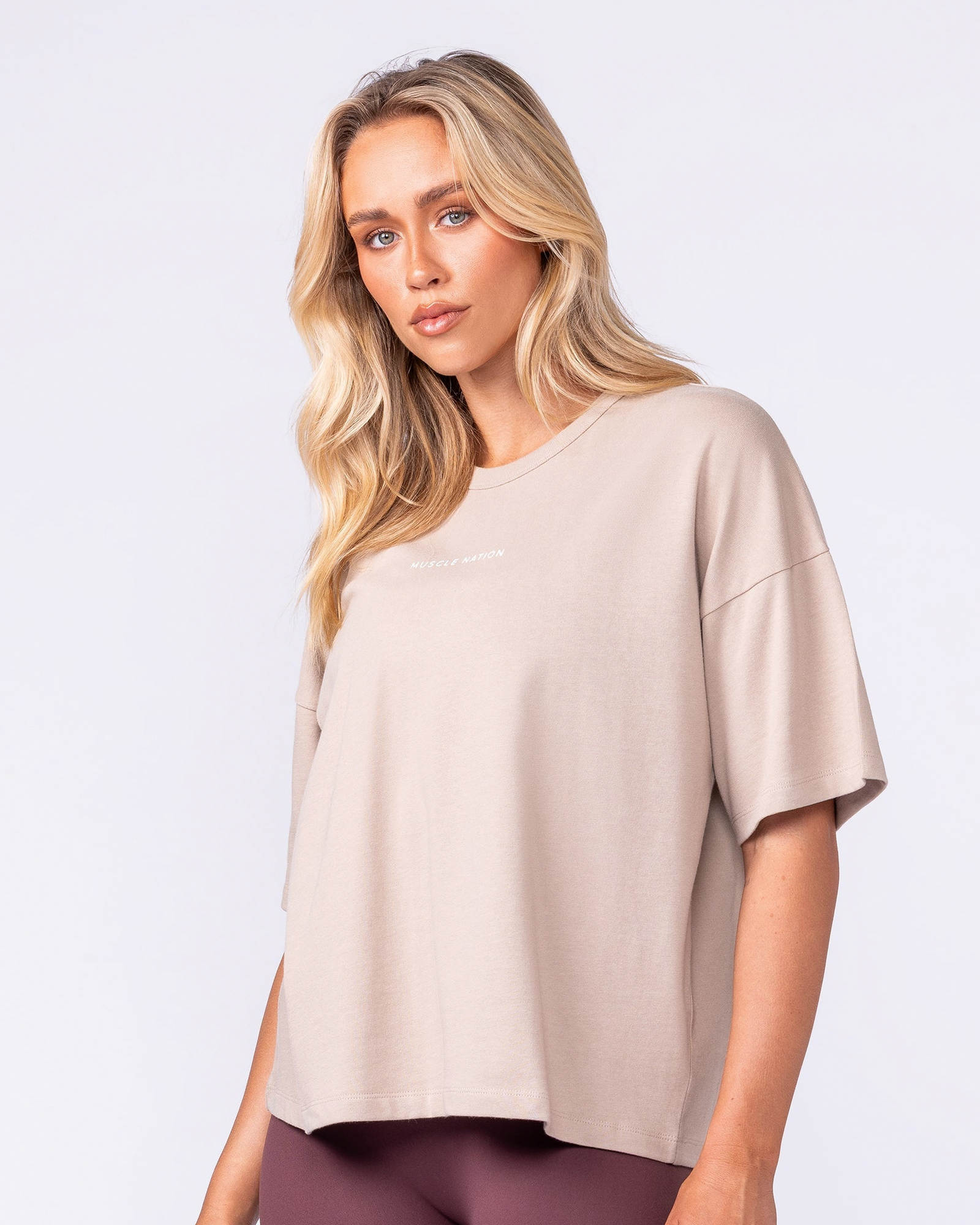 Boxy Fit Tee - Sandstorm