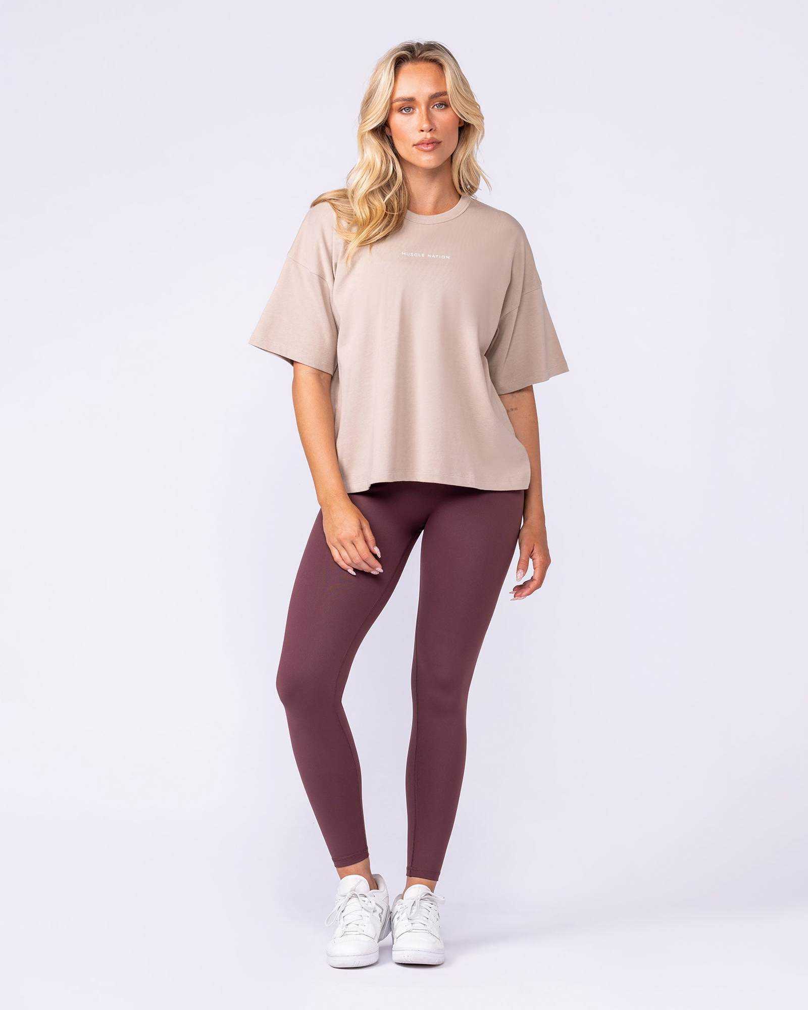 Boxy Fit Tee - Sandstorm