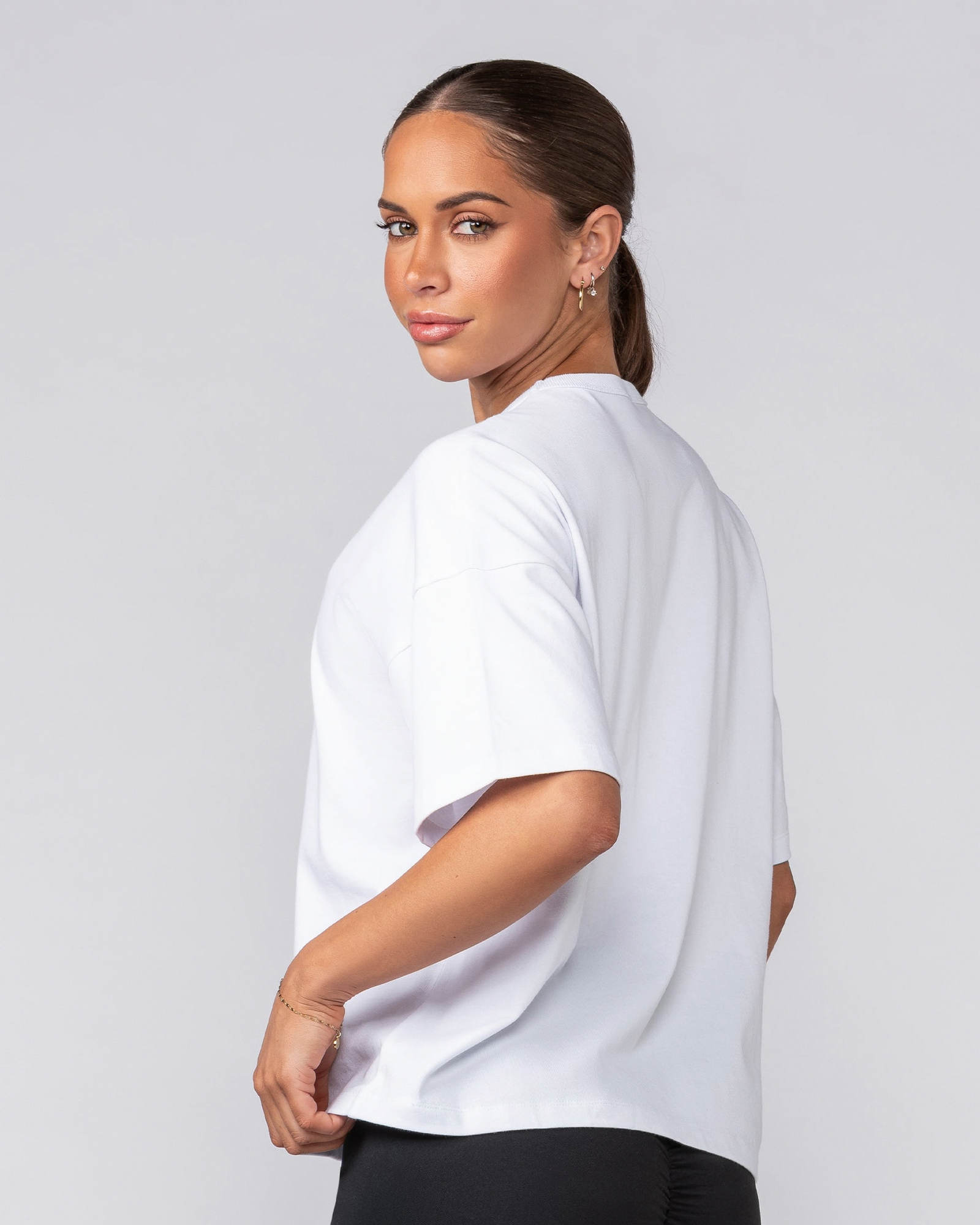 Boxy Fit Tee - White