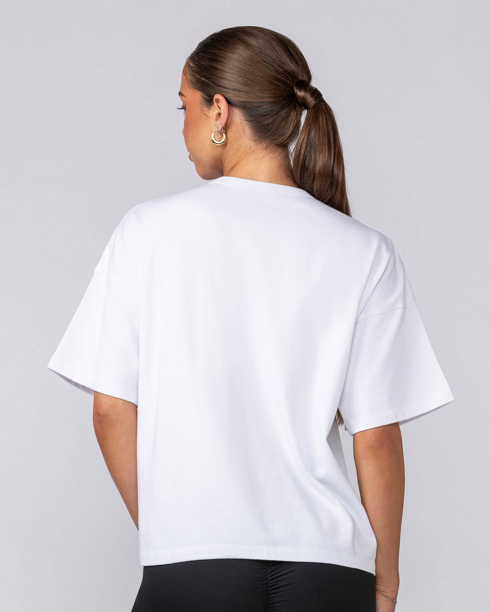 Boxy Fit Tee - White