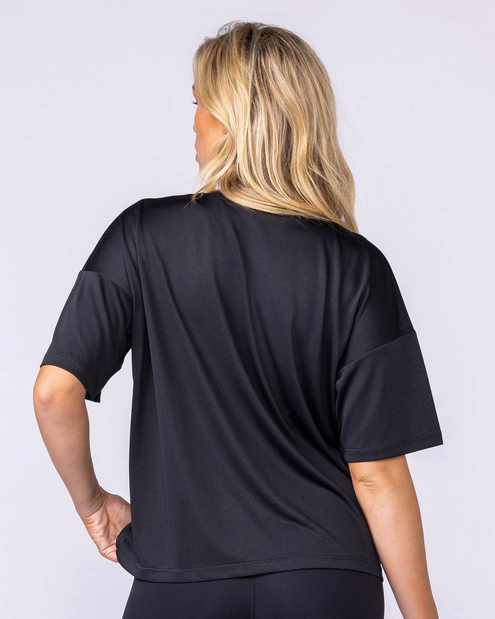 Boxy Training Tee - Black