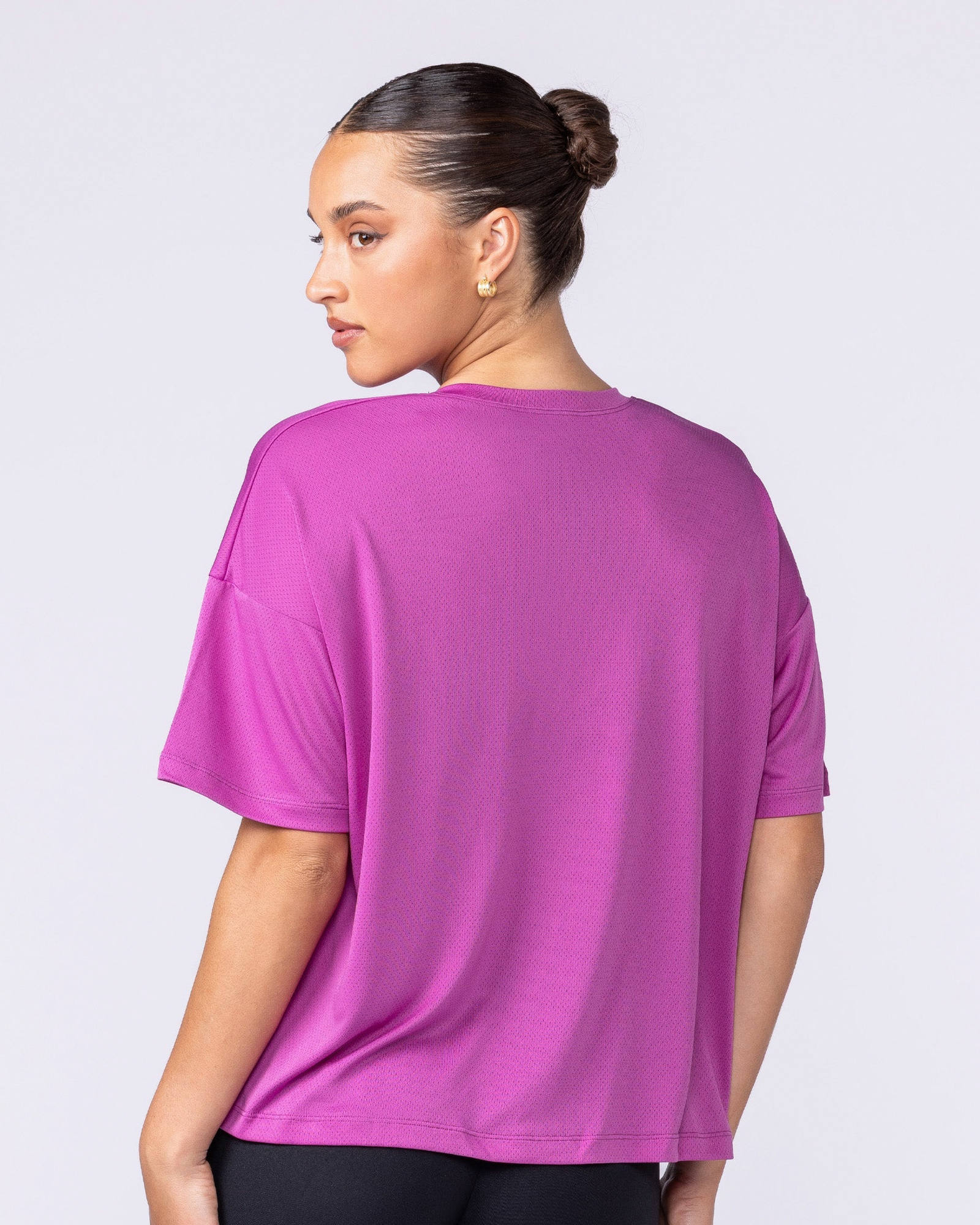 Boxy Training Tee - Radiant Orchid