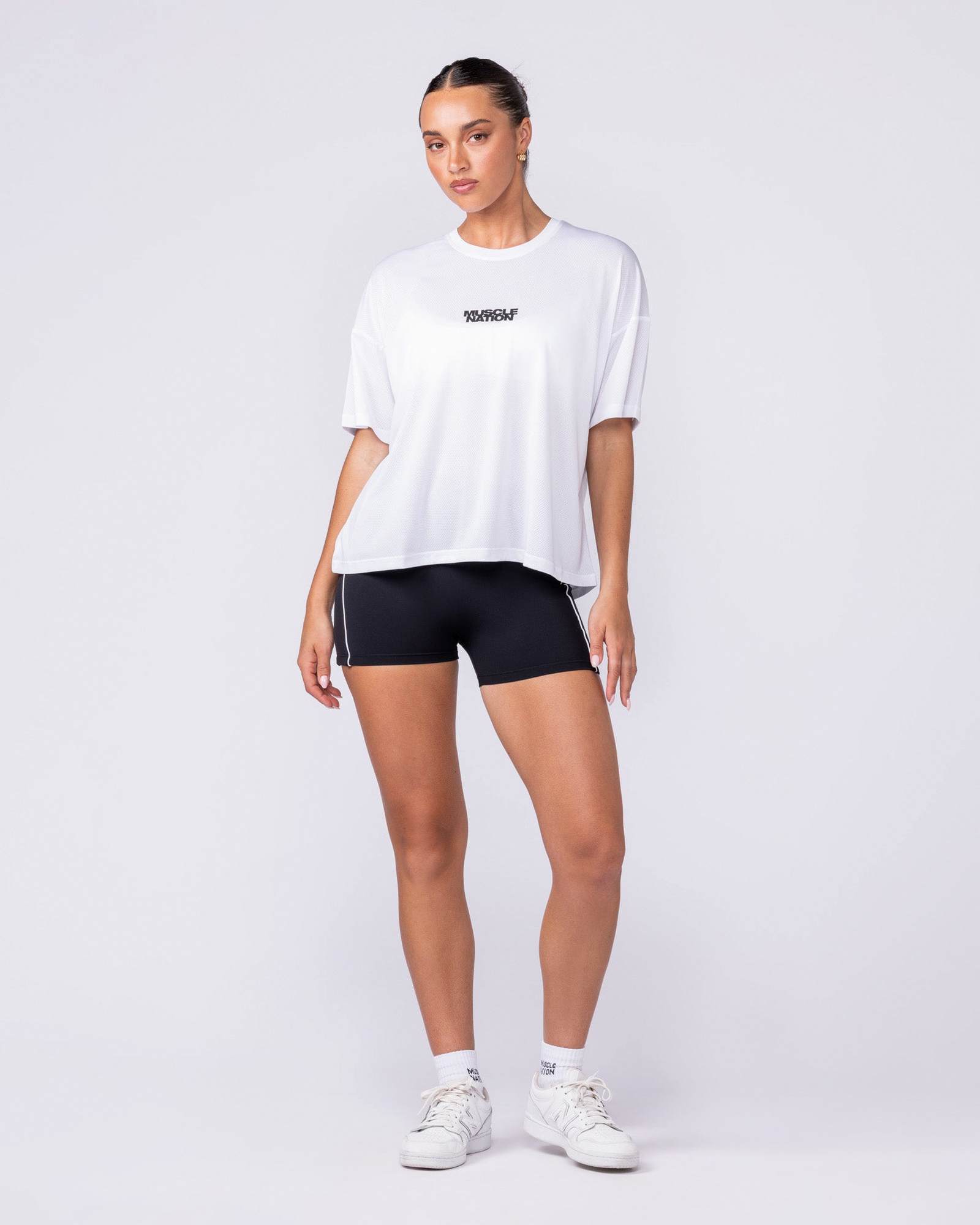 Boxy Training Tee - White