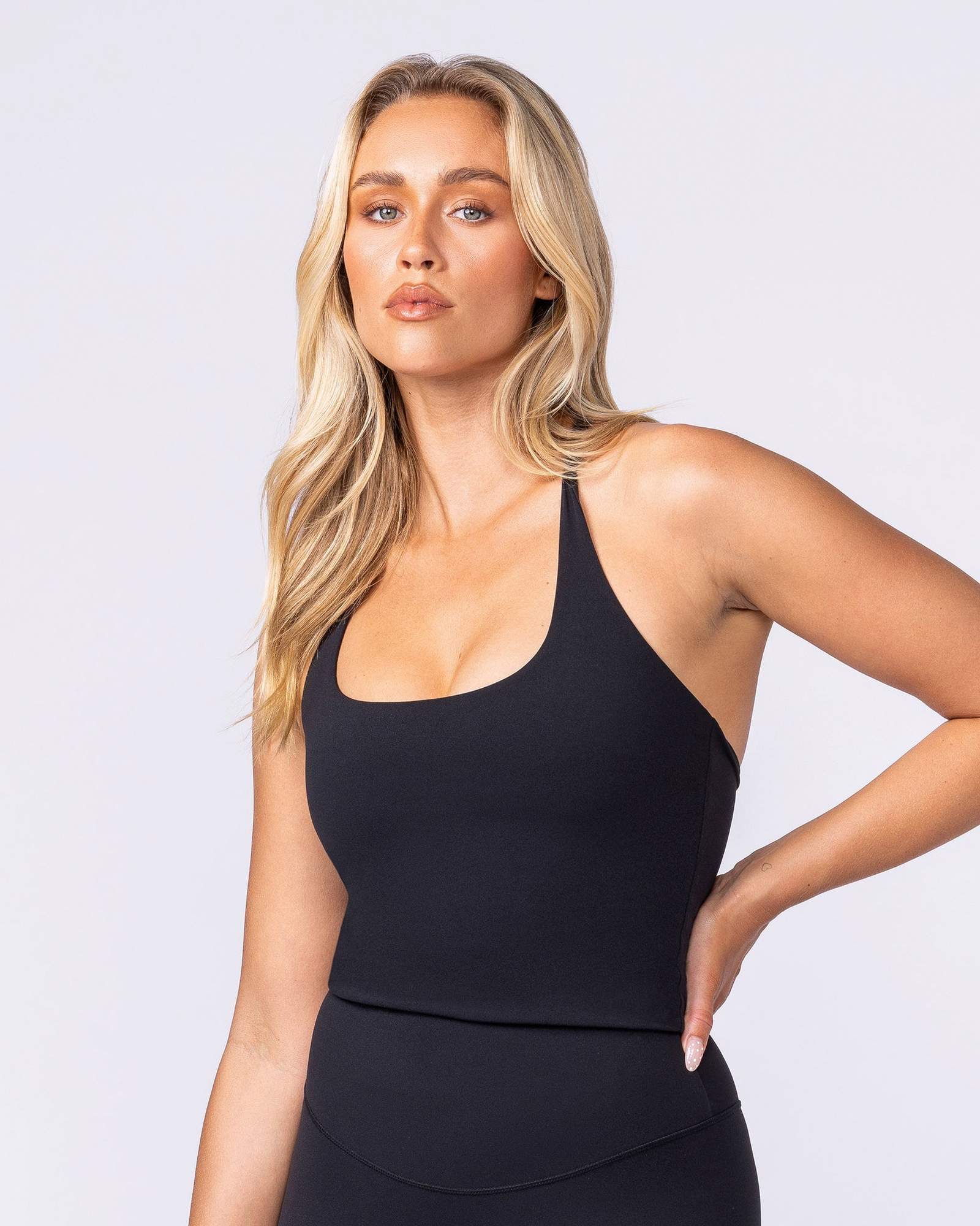 Captivate Bra Tank - Black