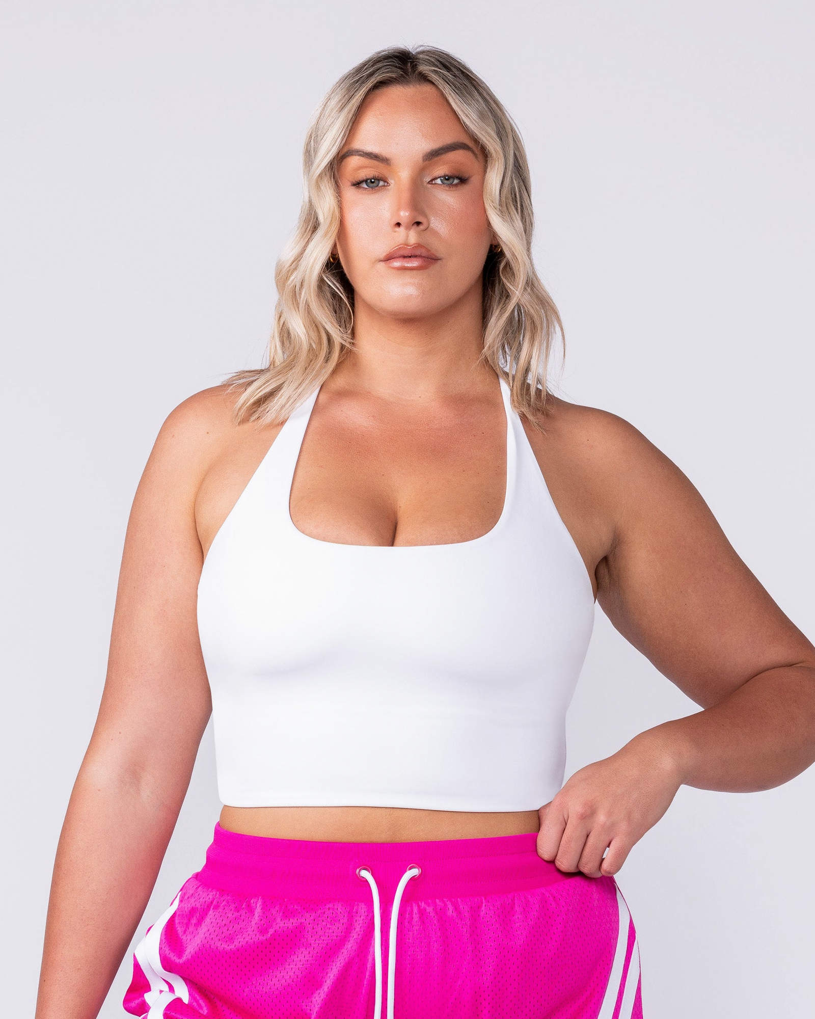 Captivate Bra Tank - White