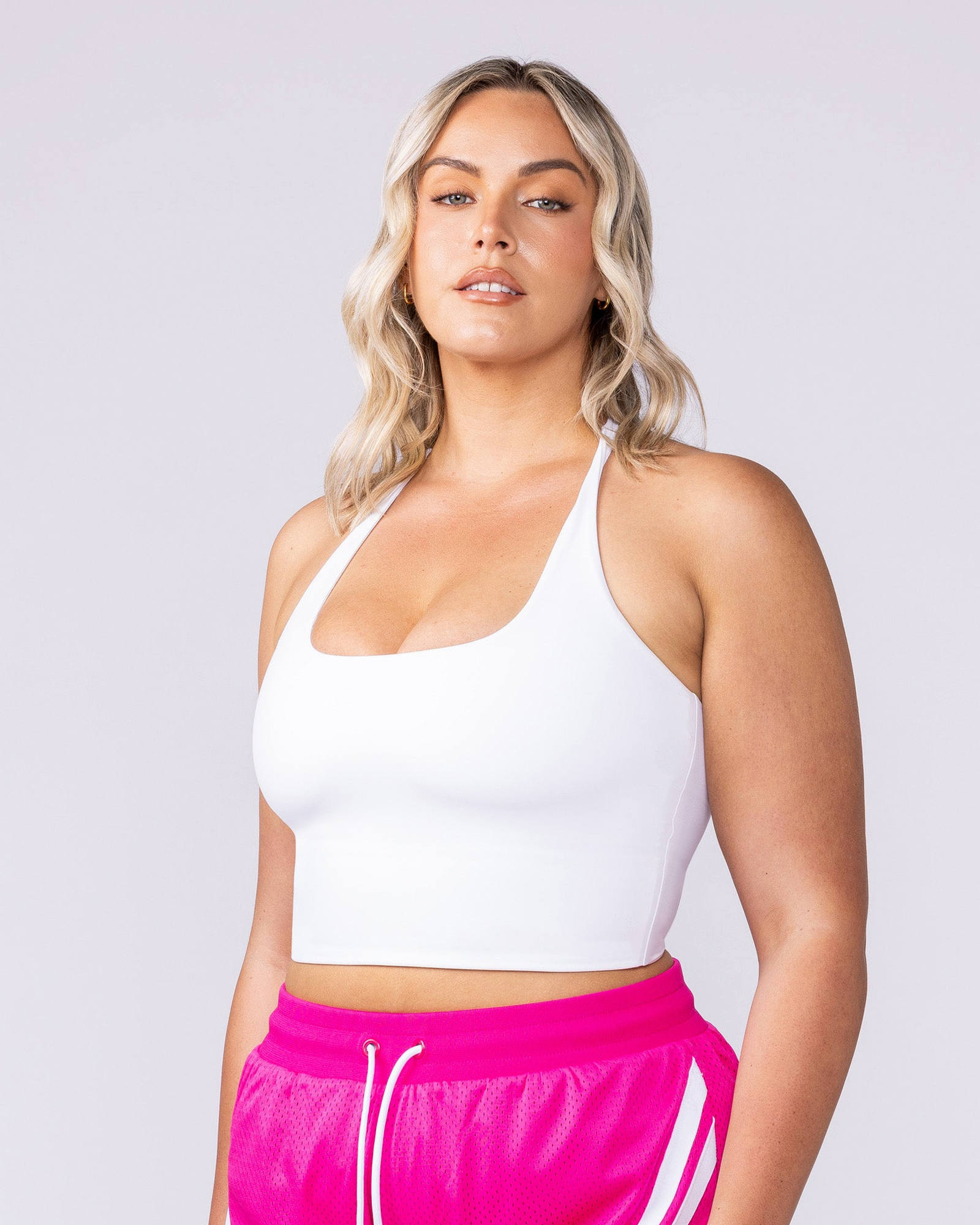 Captivate Bra Tank - White