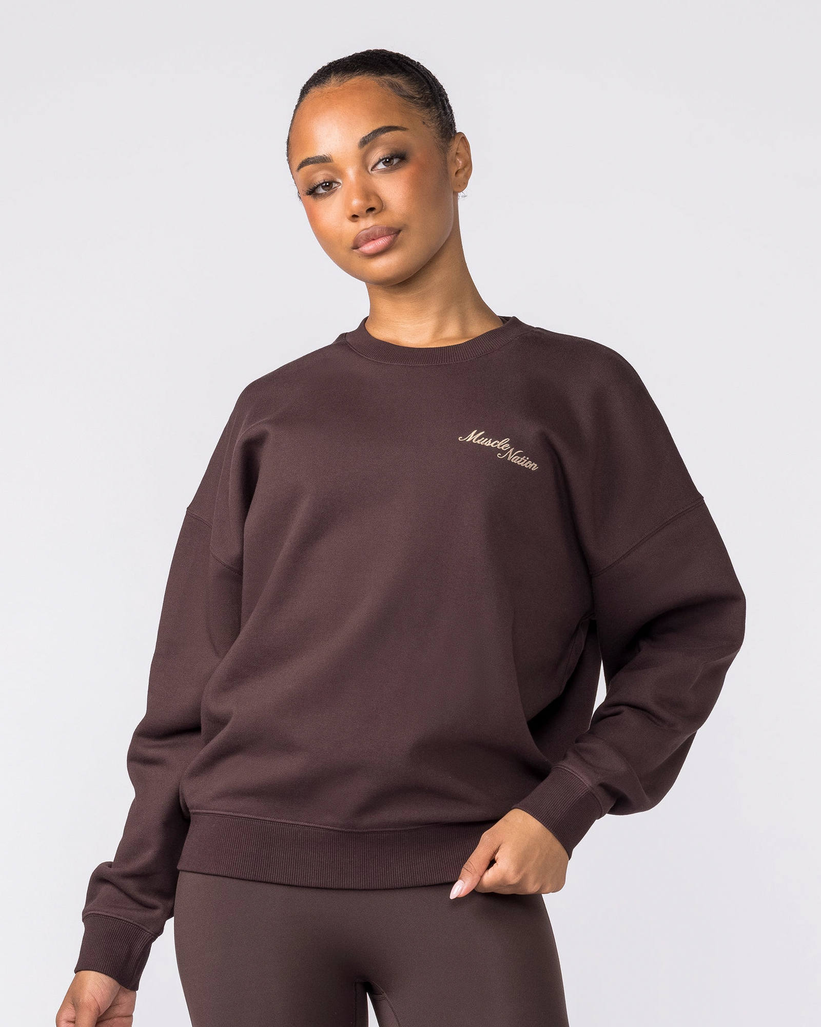 Collective Boxy Pullover - Cocoa