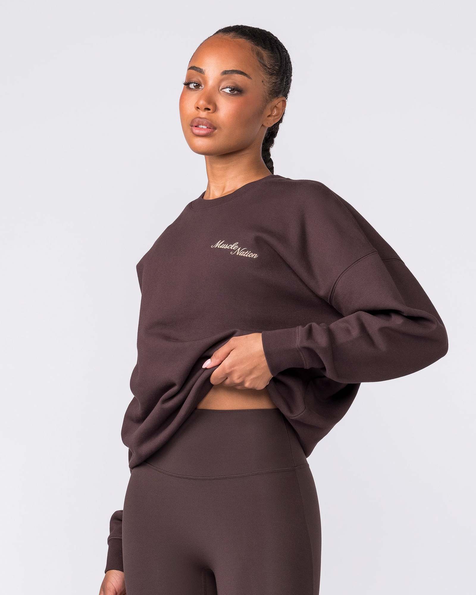Collective Boxy Pullover - Cocoa
