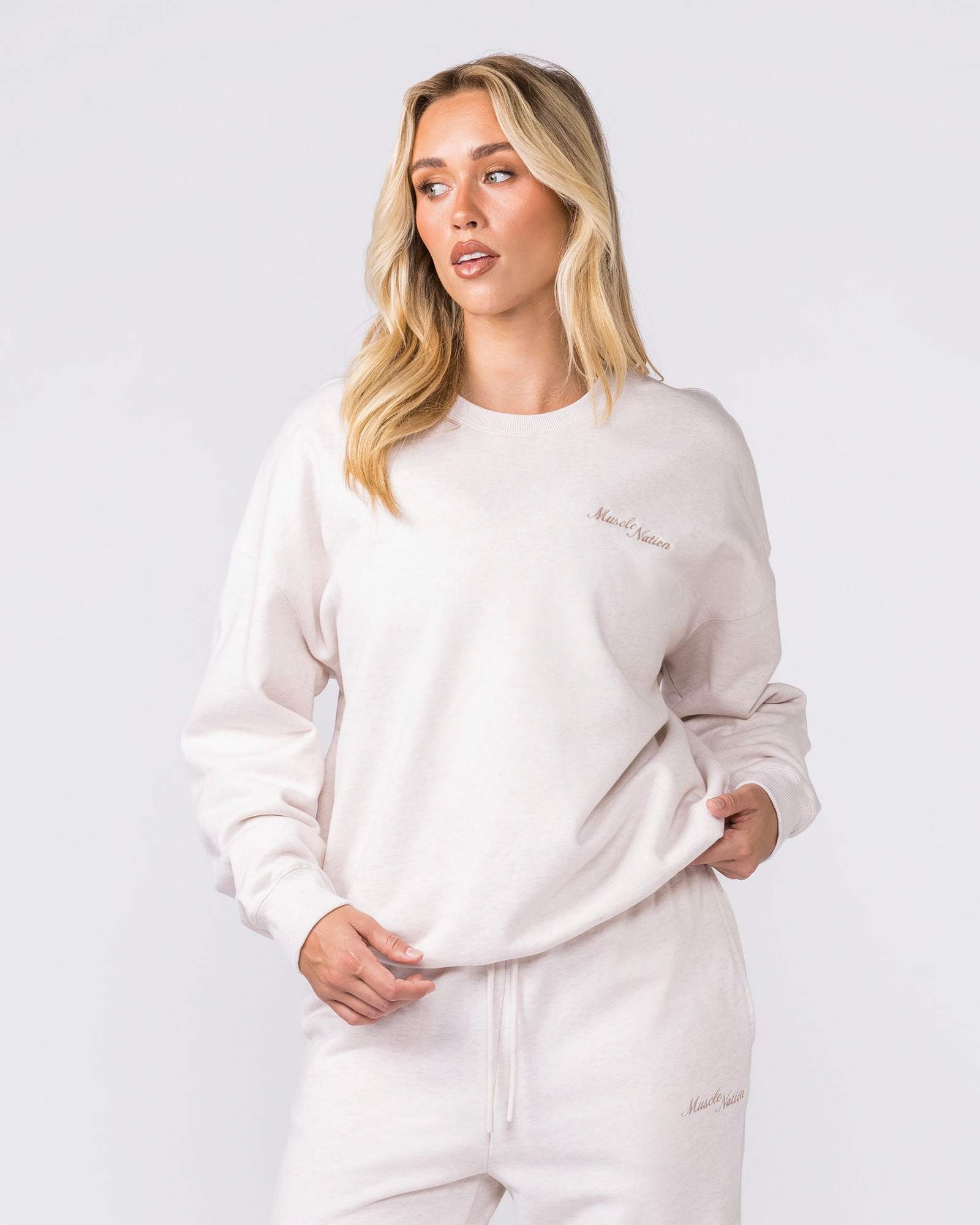 Collective Boxy Pullover - Dew Marl