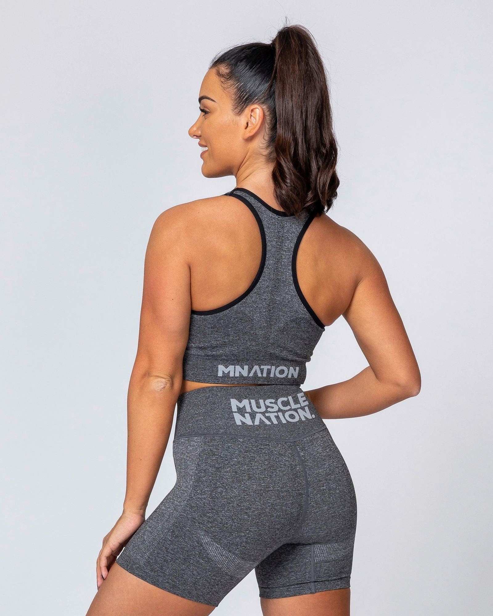Comfort Seamless Bra - Charcoal Marl
