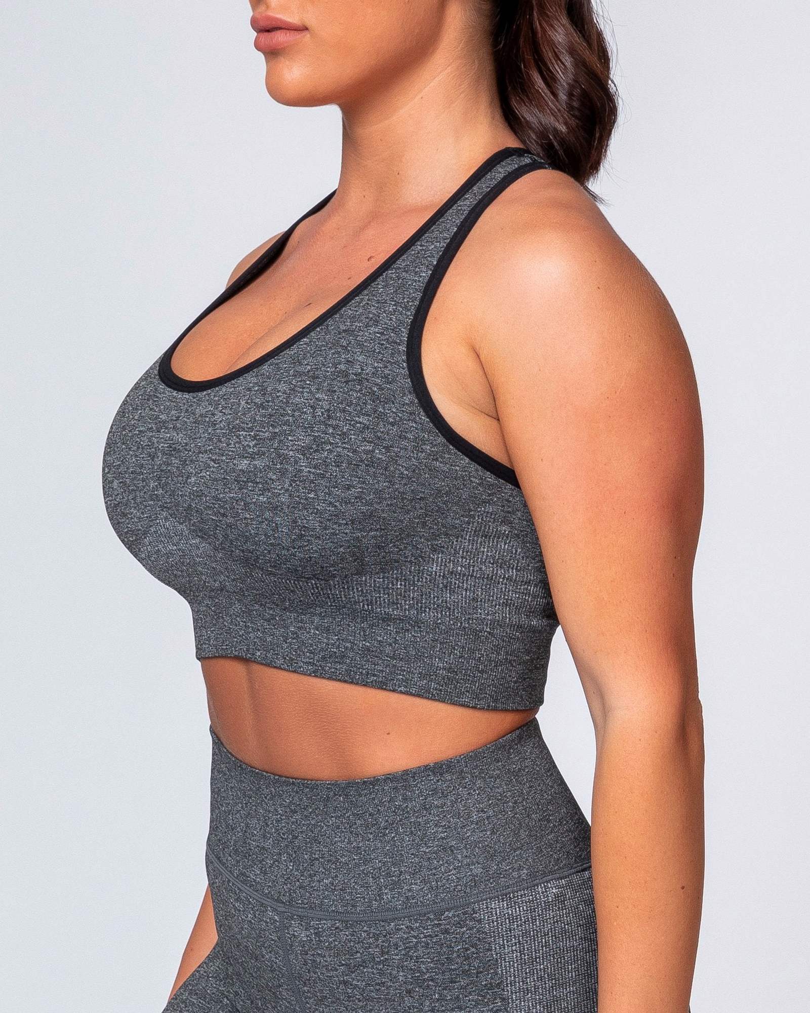 Comfort Seamless Bra - Charcoal Marl