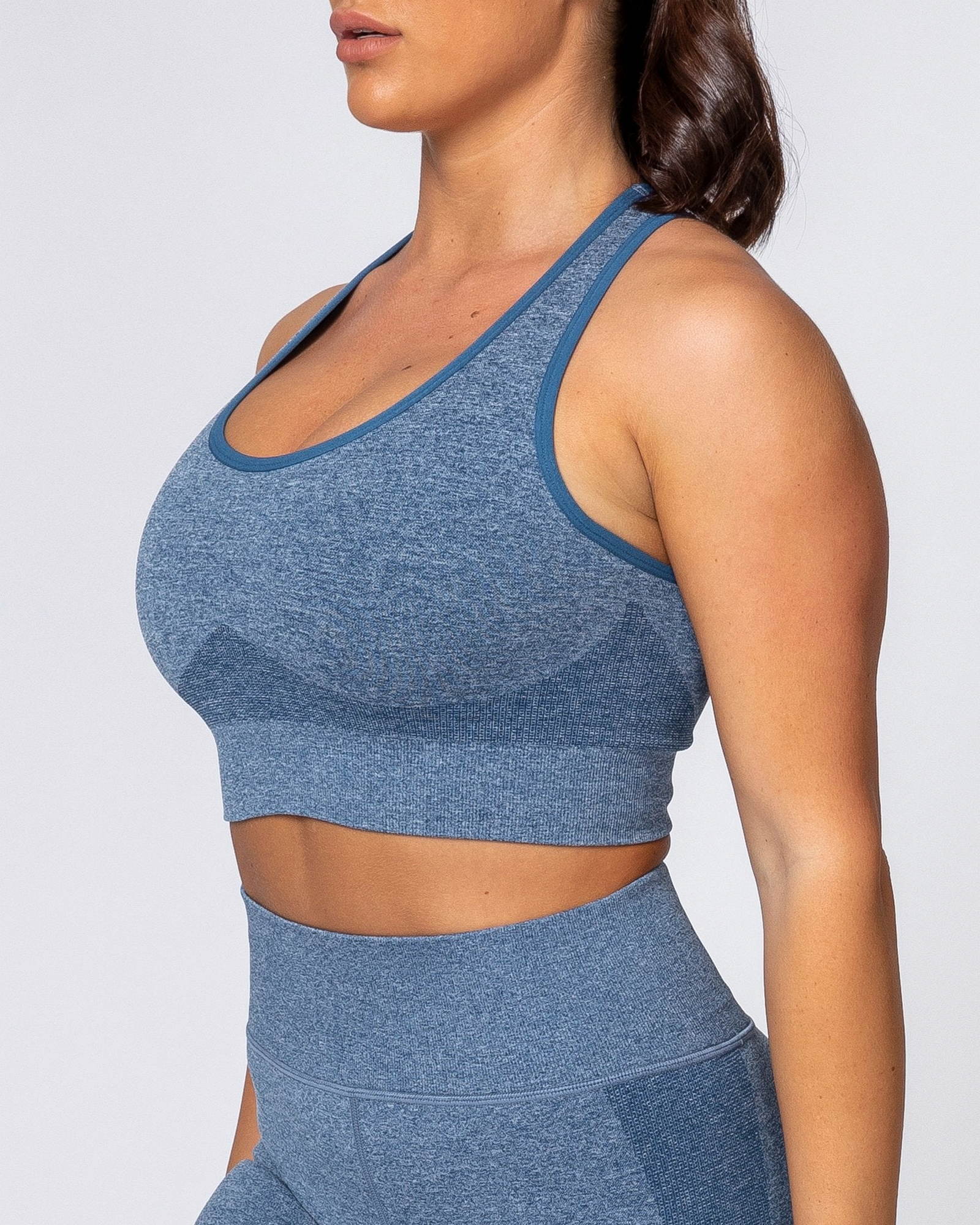 Comfort Seamless Bra - Navy Marl