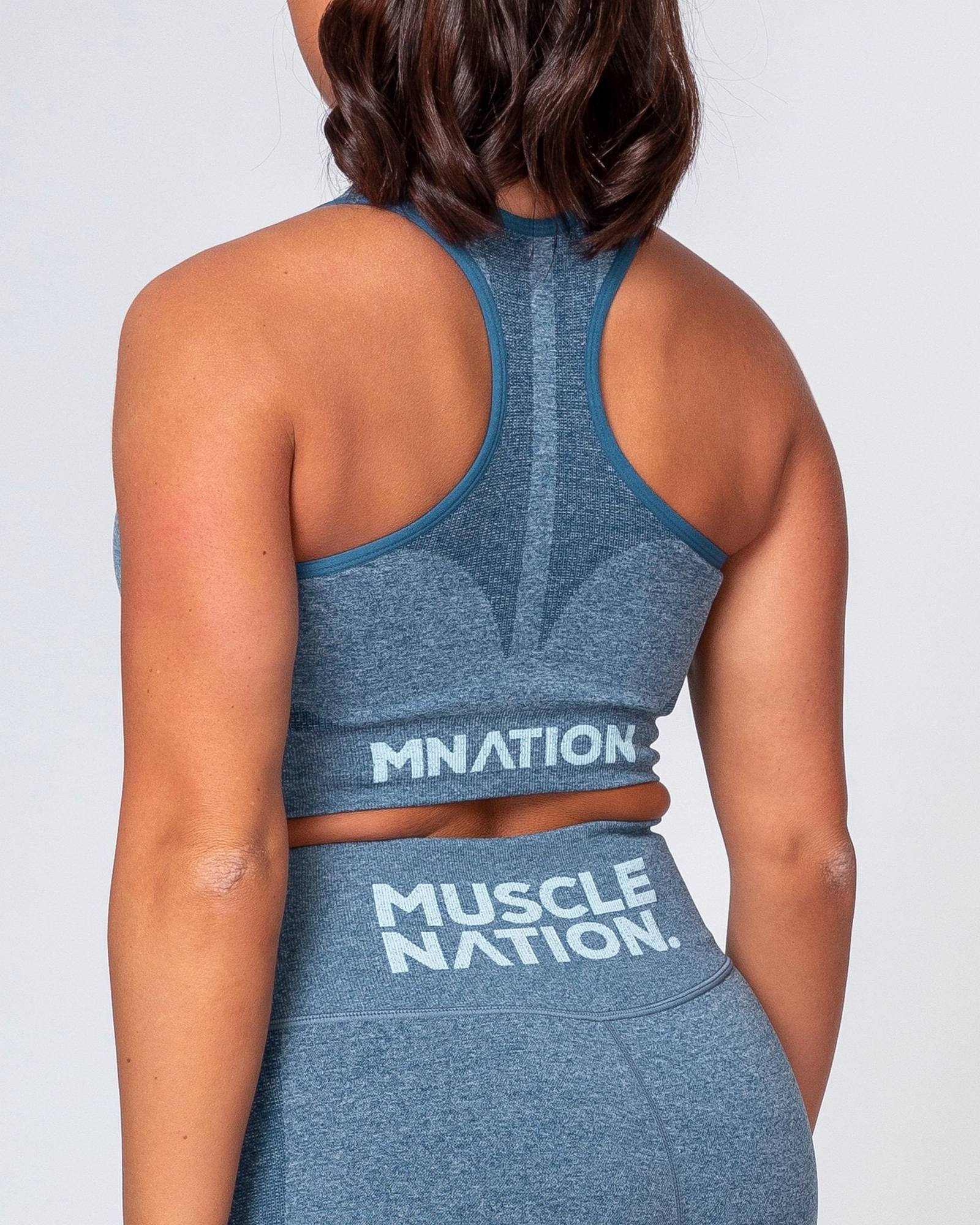 Comfort Seamless Bra - Navy Marl