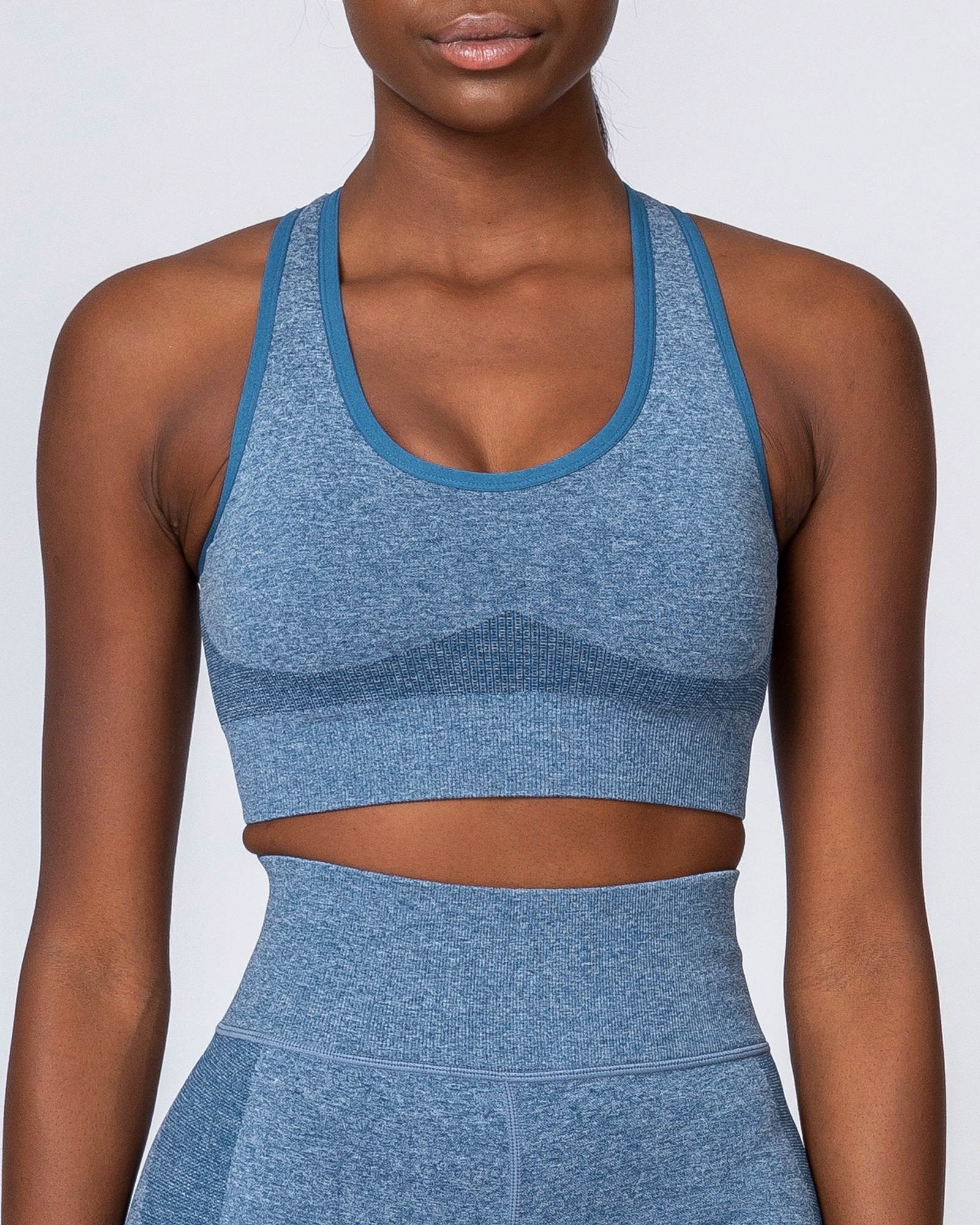 Comfort Seamless Bra - Navy Marl