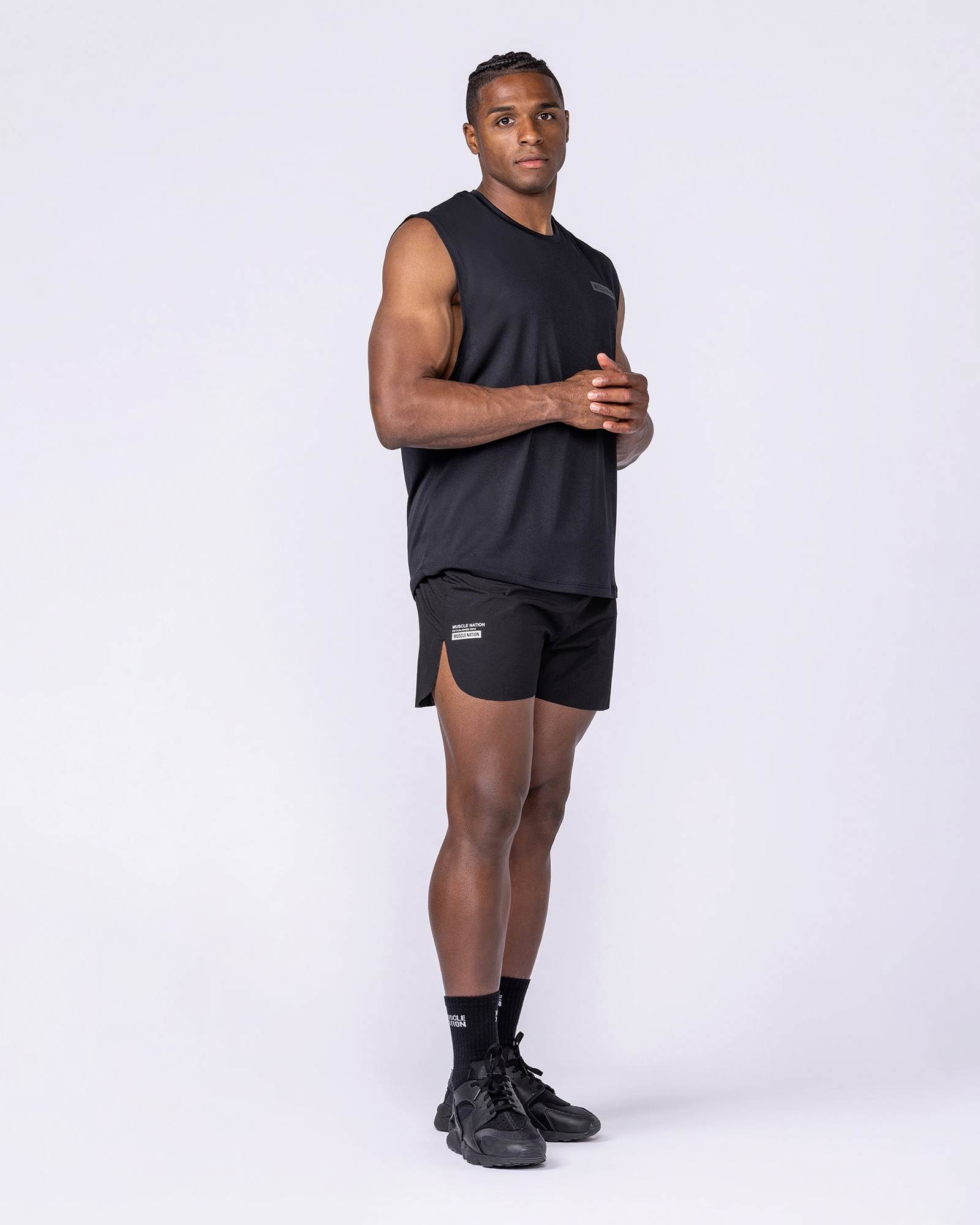 Compete 3" Run Shorts - Black