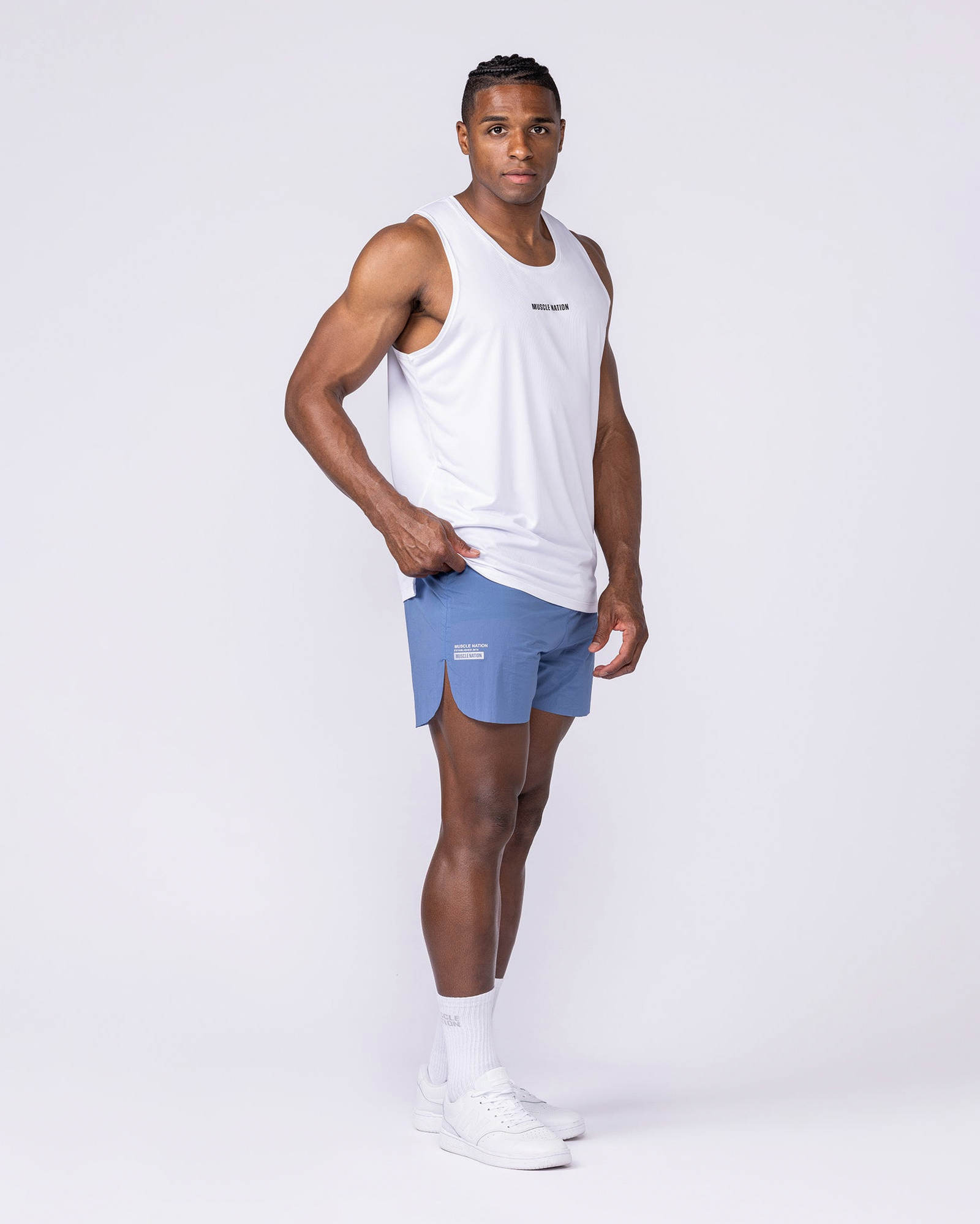 Compete 3" Run Shorts - Pacific