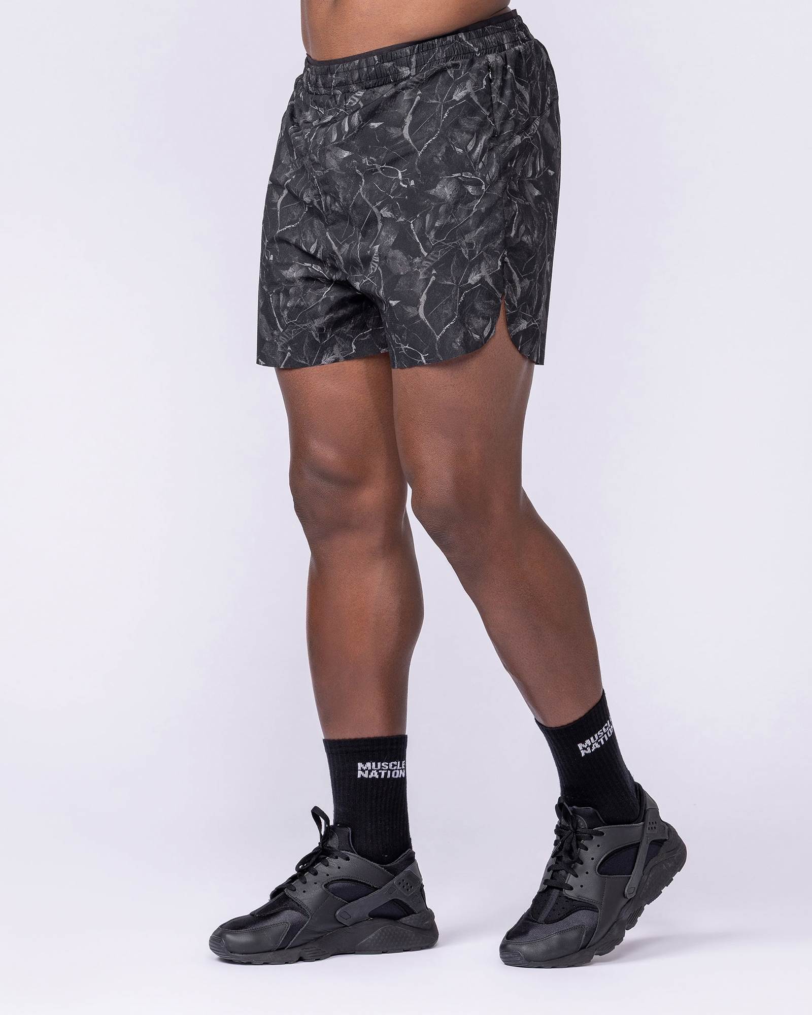 Compete 3" Run Shorts - Tree Camo Monochrome