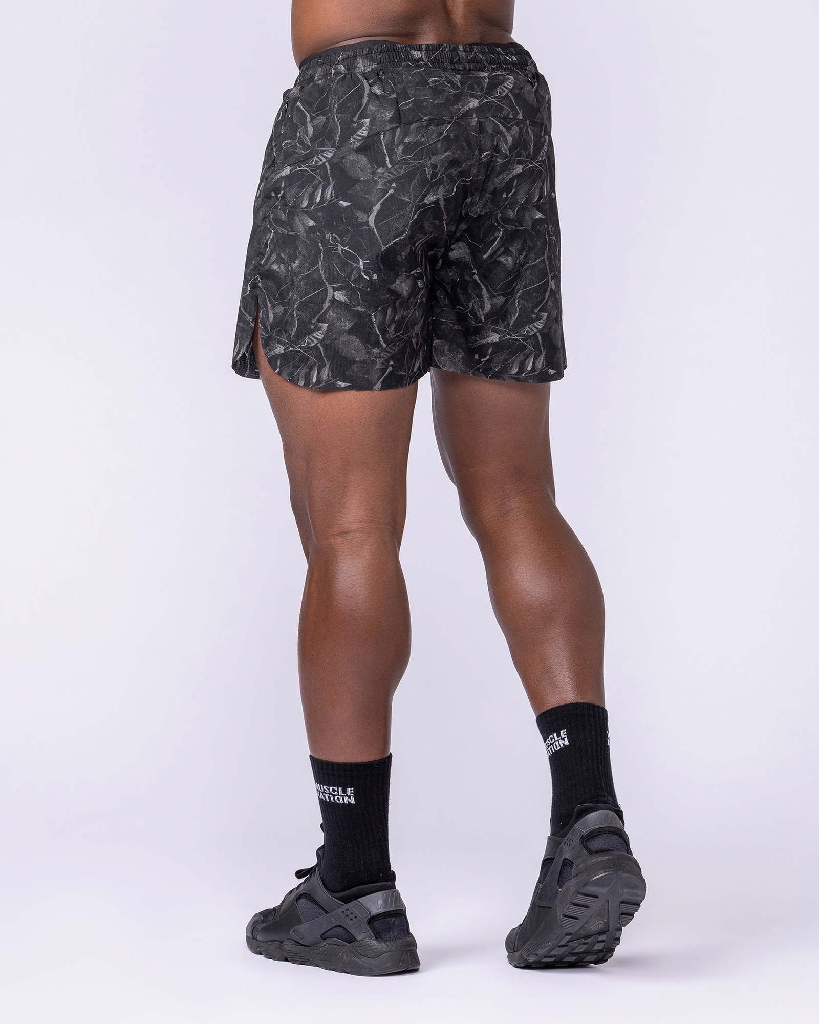 Compete 3" Run Shorts - Tree Camo Monochrome