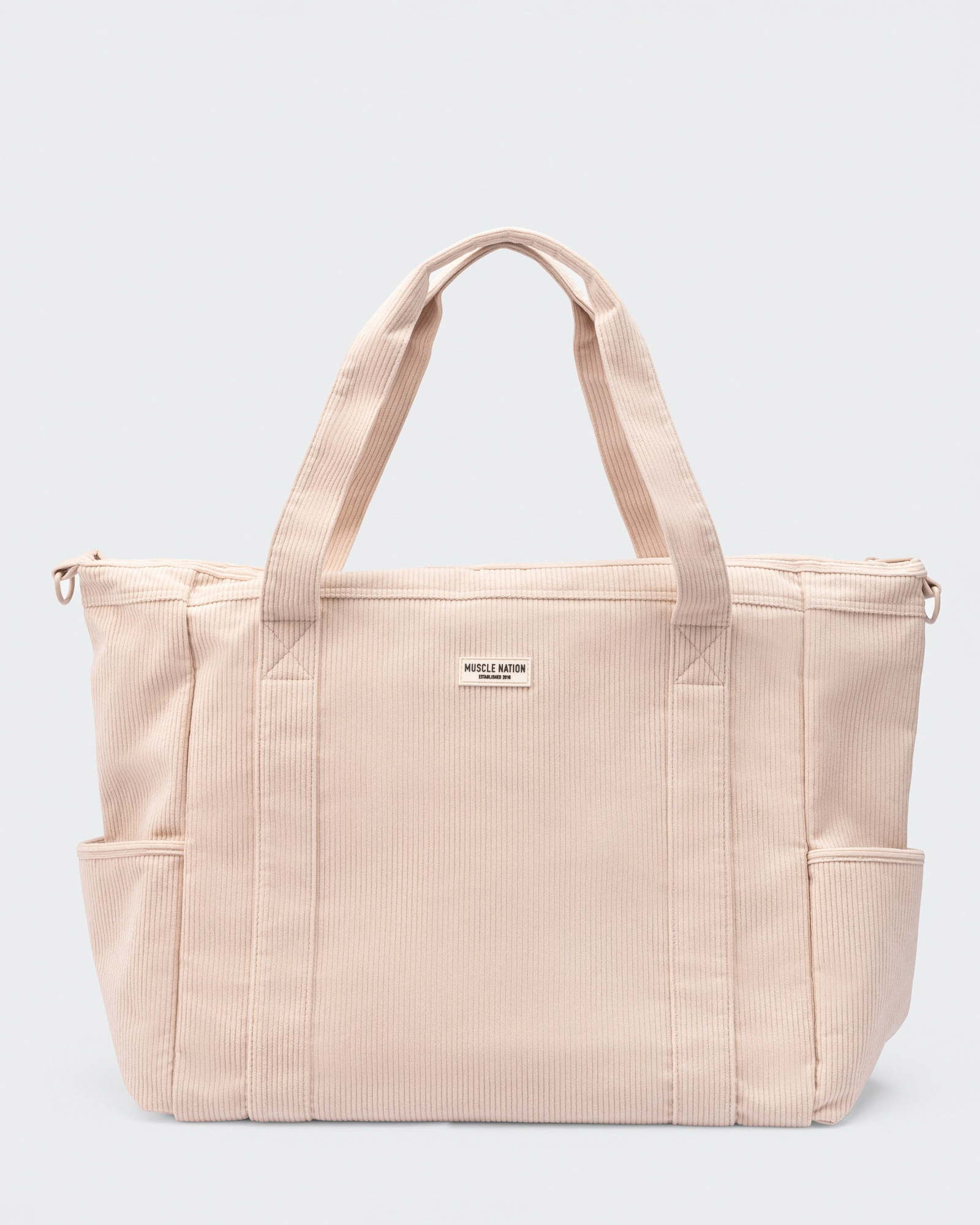 Muscle Nation Corduroy Tote Bag - Soft Beige