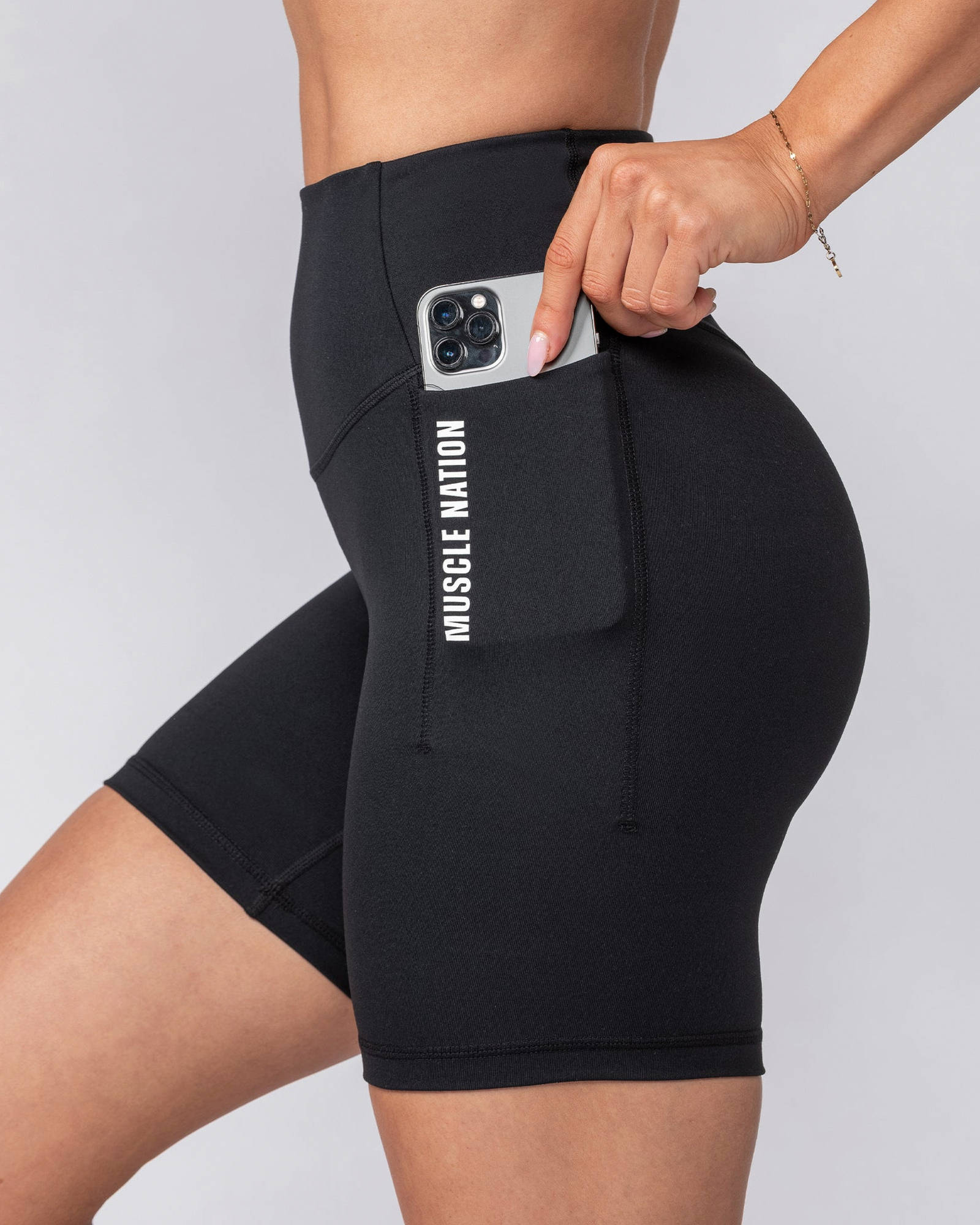Core Pocket Bike Shorts - Black