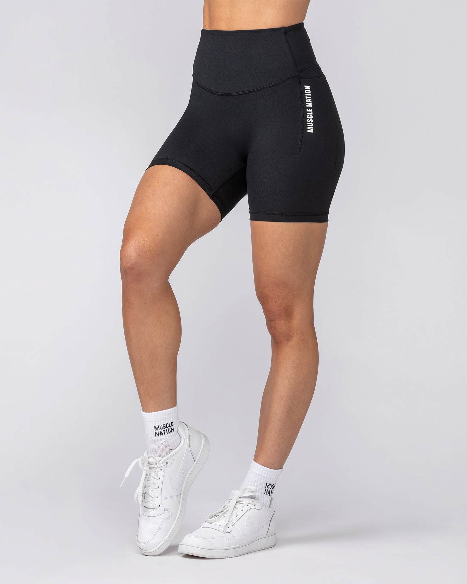 Core Pocket Bike Shorts - Black