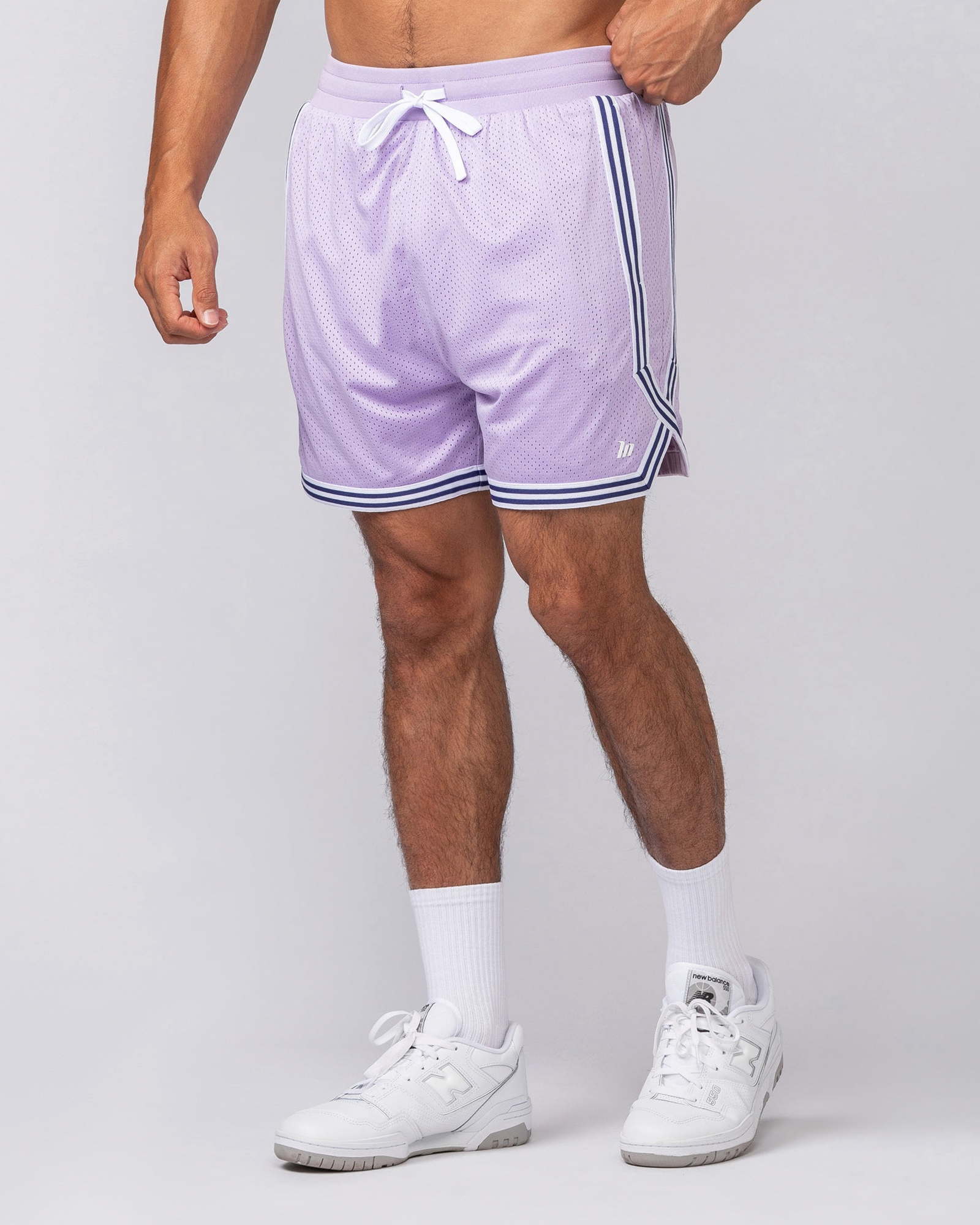 Courtside Basketball 5" Shorts - Lavender