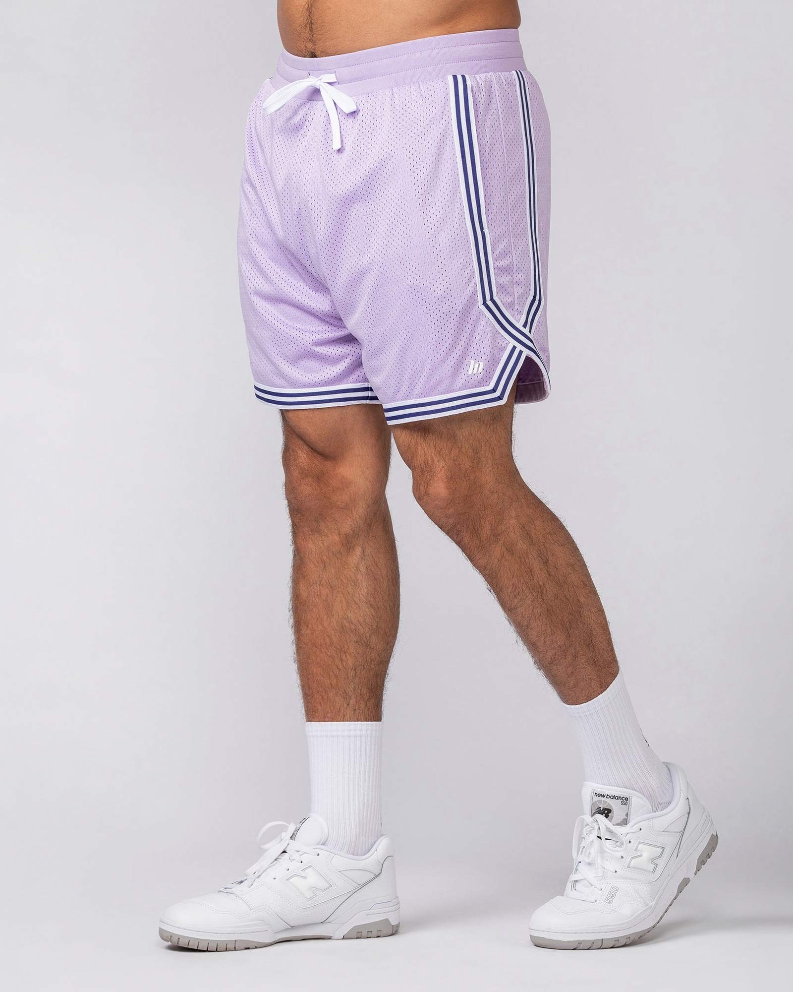 Courtside Basketball 5" Shorts - Lavender