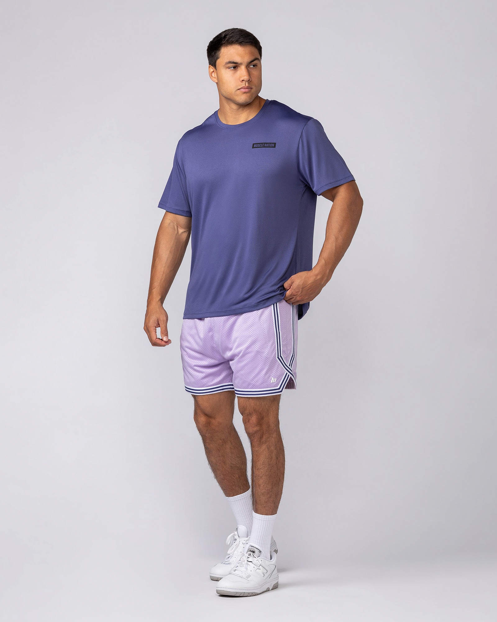 Courtside Basketball 5" Shorts - Lavender